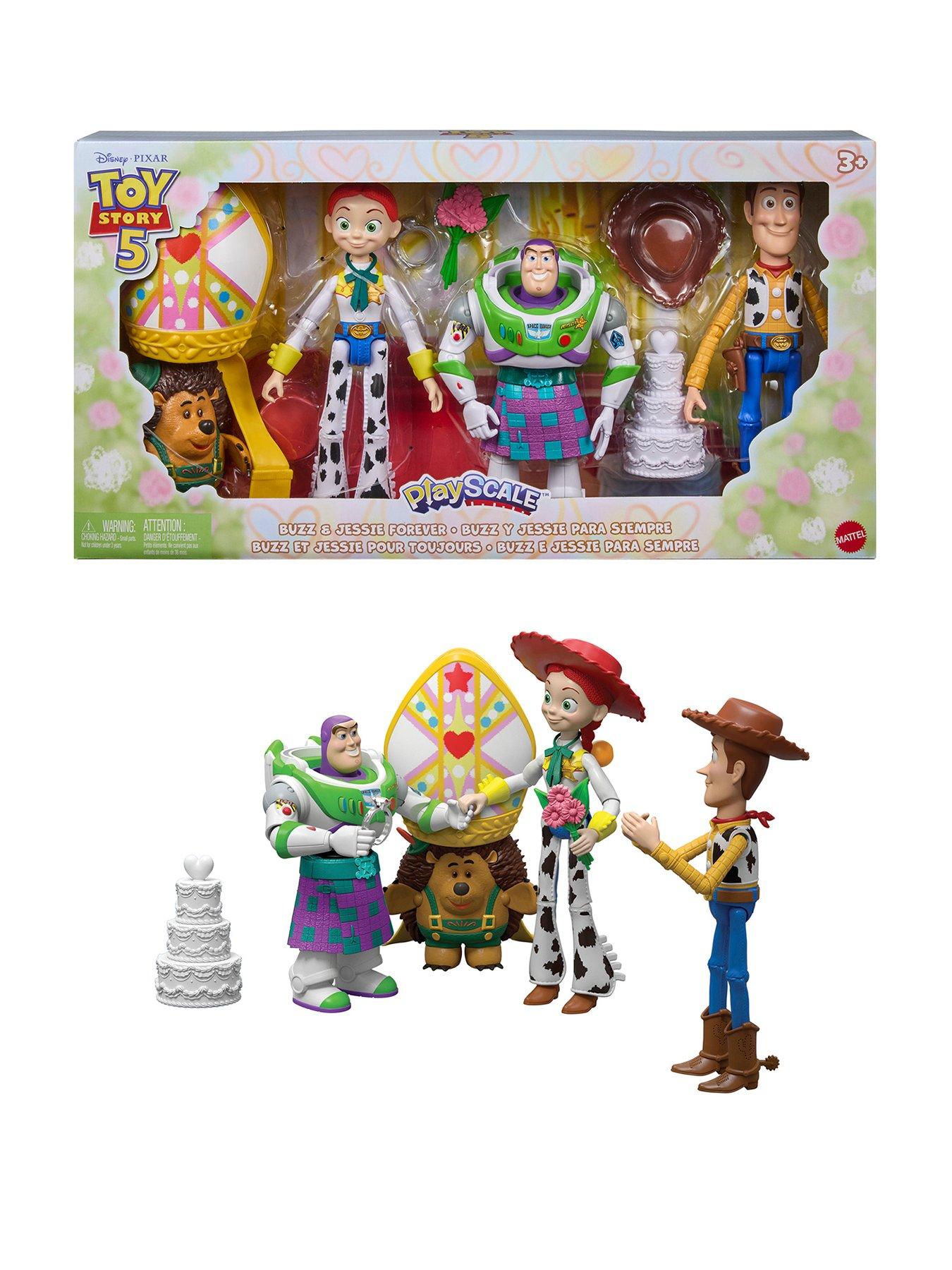 Toy Story Disney and Pixar Toy Story 5 Buzz  &  Jessie Forever Playscale Figure 4-Pack