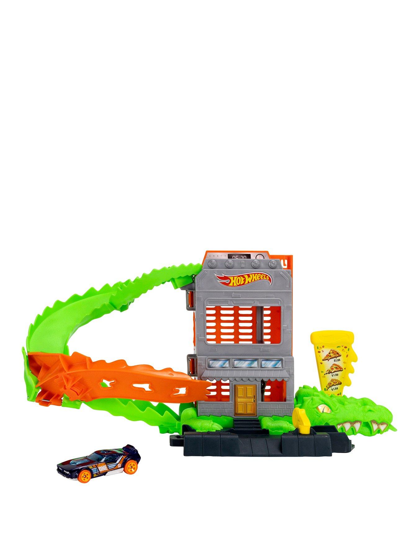 Hot Wheels City Croc Pizza Attack Playset