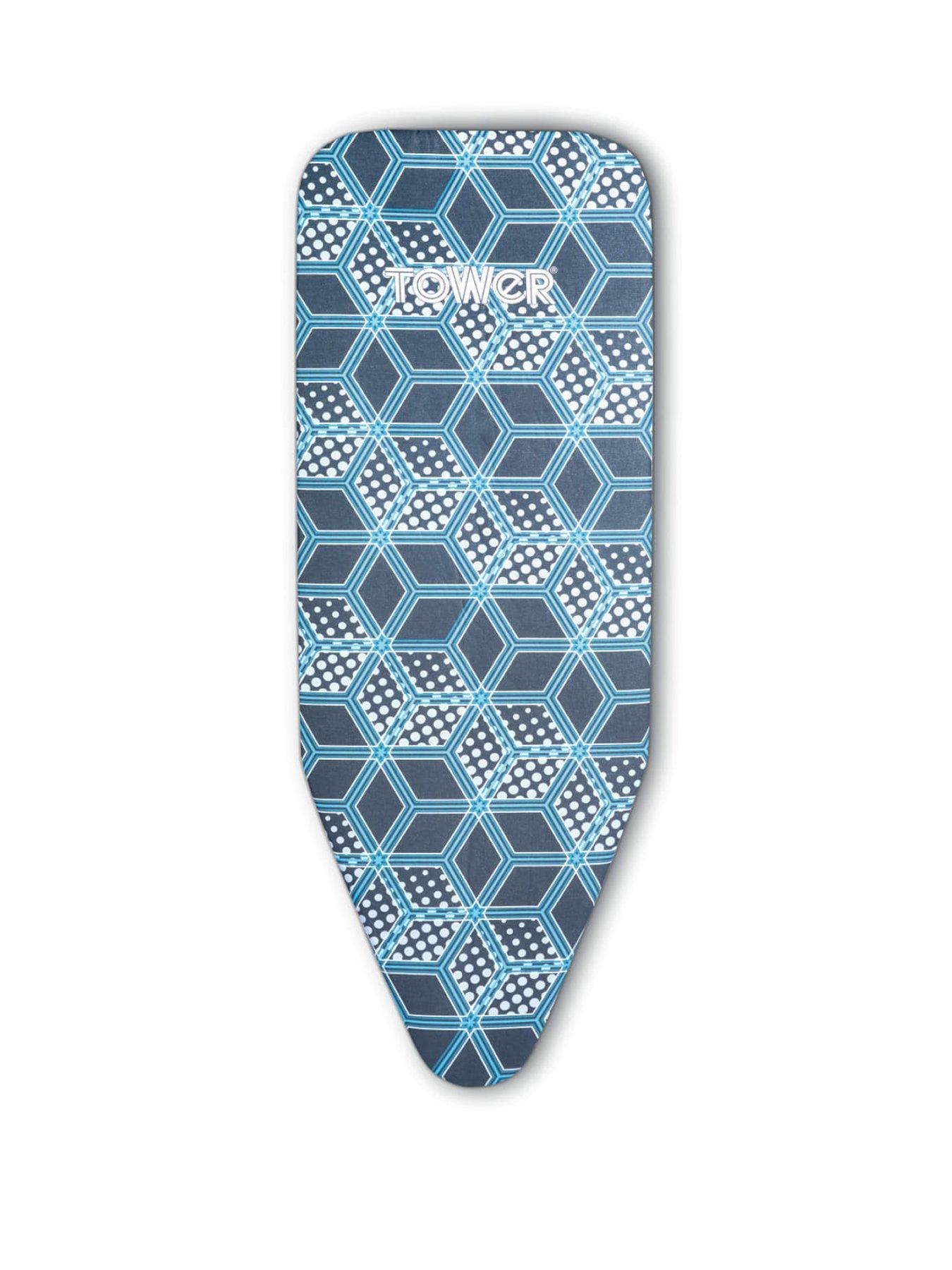 Image 1 of 6 of Tower Geo Pro Replacement Ironing Board Cover, 100% Cotton, Black