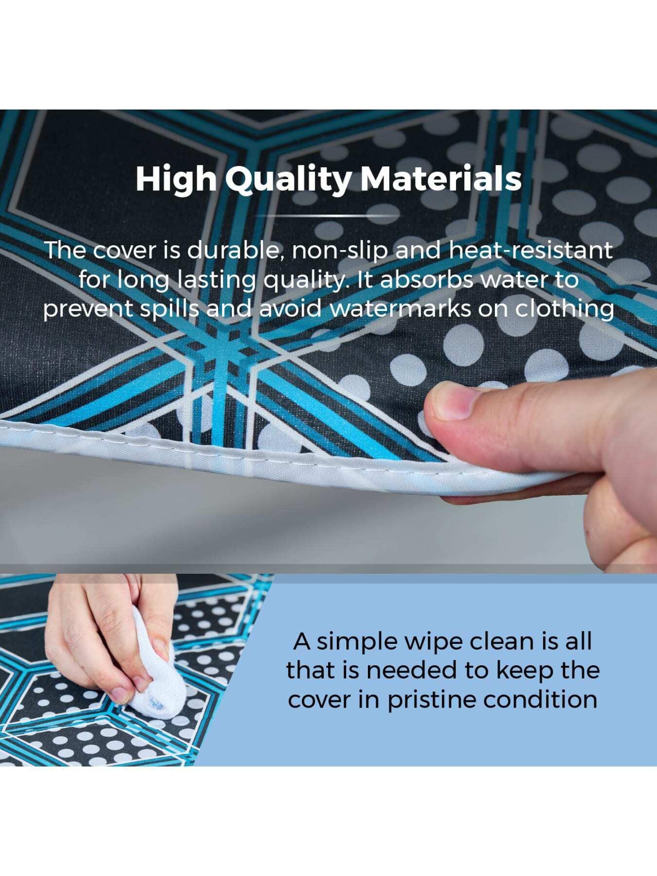 Image 5 of 6 of Tower Geo Pro Replacement Ironing Board Cover, 100% Cotton, Black