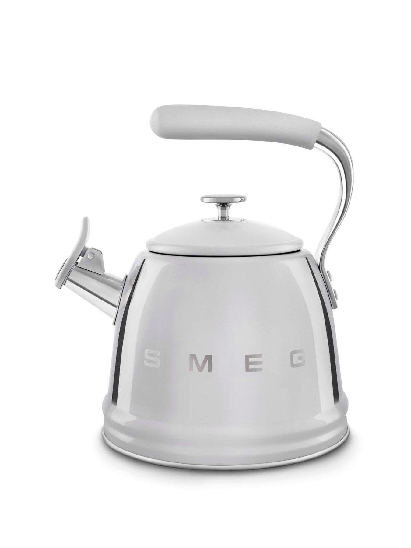 Image 2 of 7 of Smeg 2.3L Whistling Kettle, Cool Touch Handle, Stainless Steel