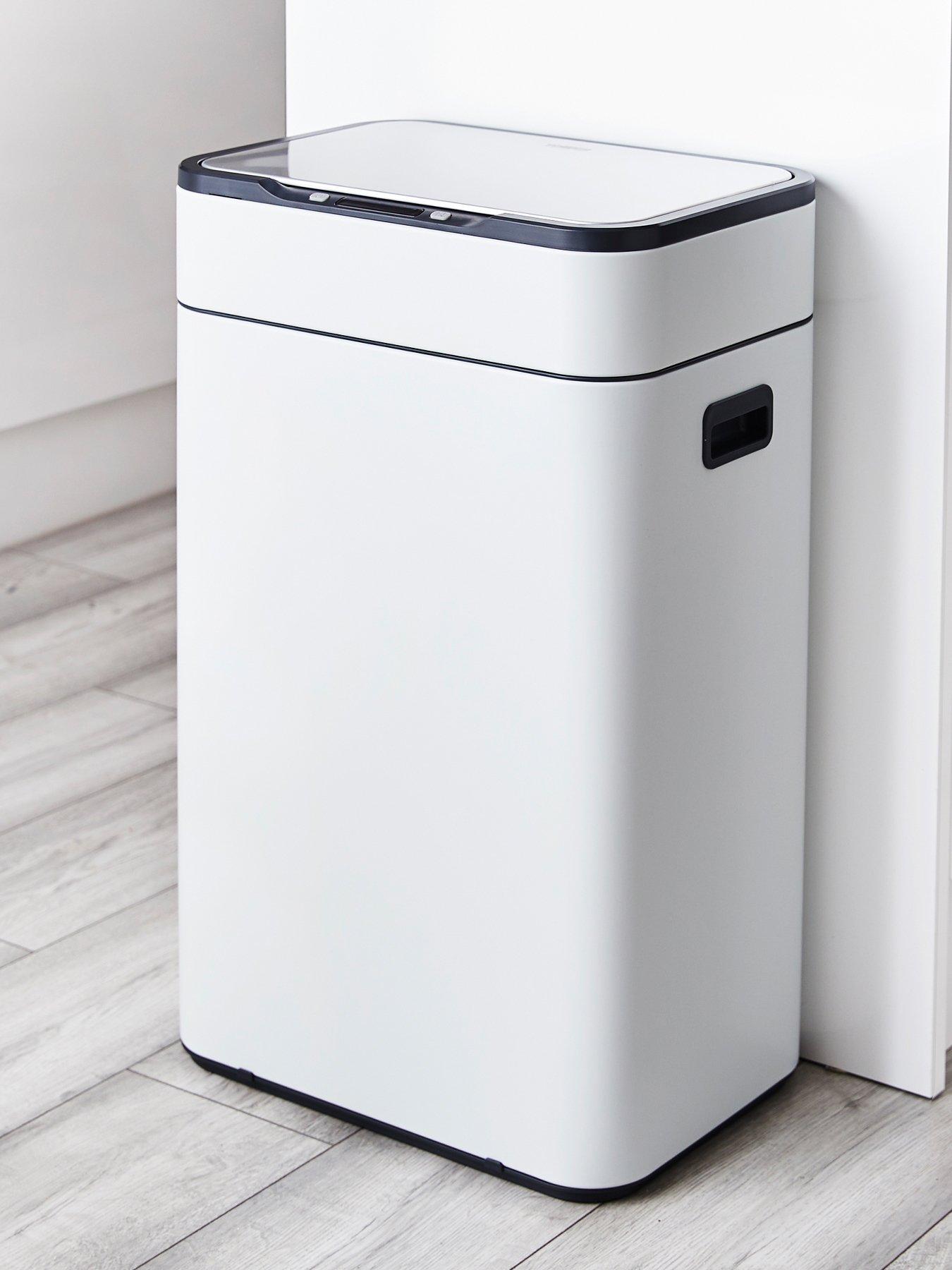 Tower 60L Ozone Sensor Bin, Carbon Filter, White