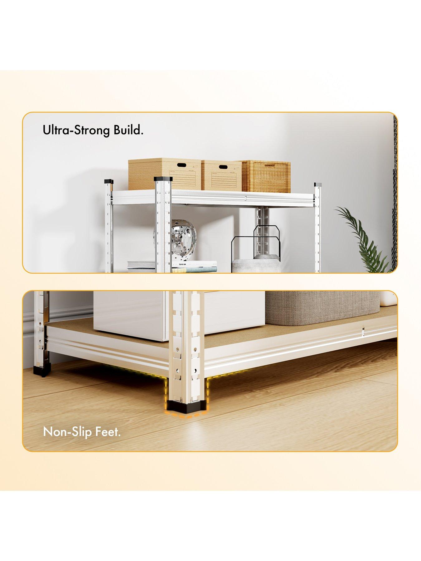Image 7 of 8 of Vonhaus 5-Tier Galvanised Steel Shelving Unit -  Silver (150 x 70 x 30cm)