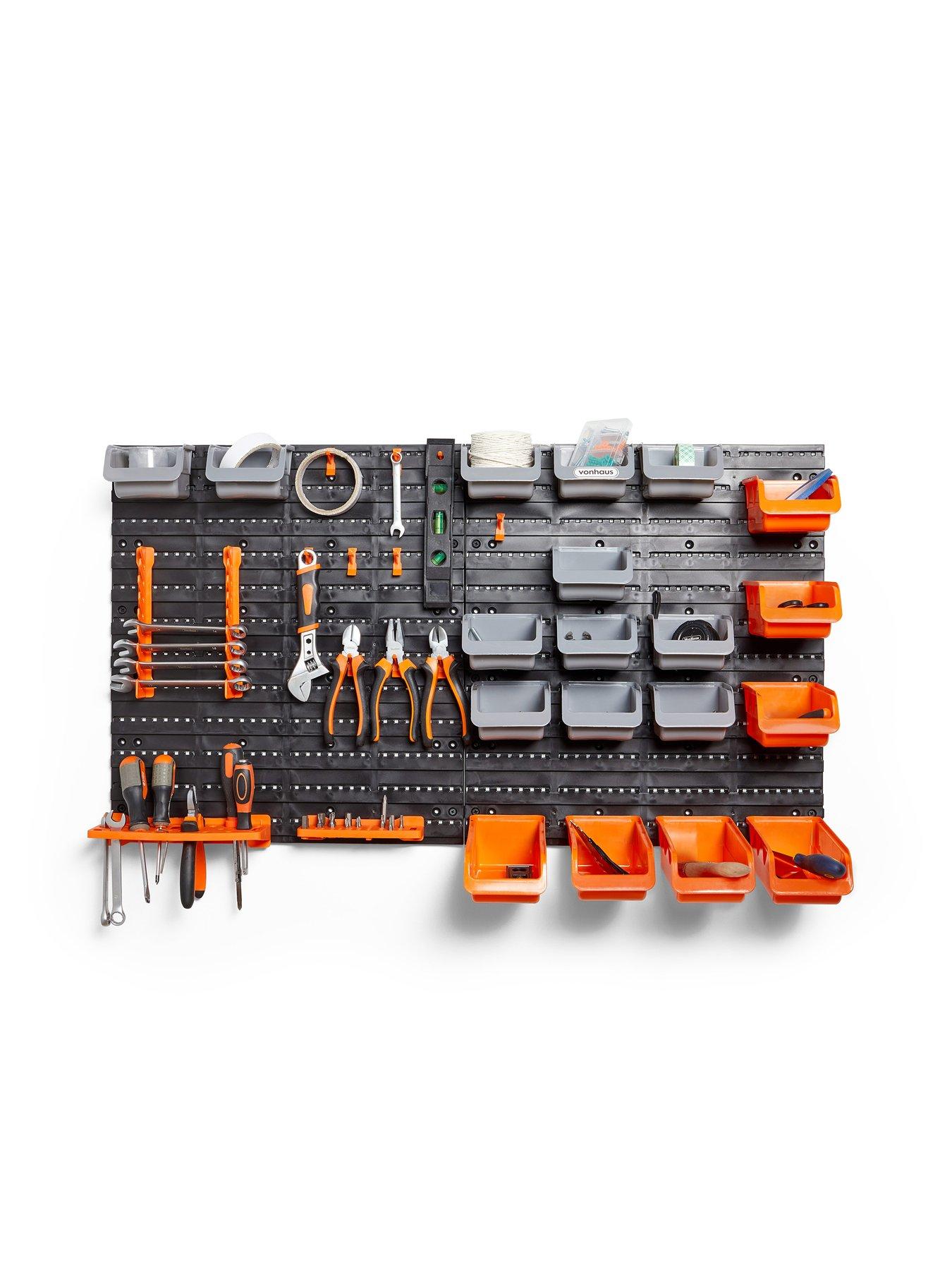 Vonhaus Storage Bin And Hook Set -  44 Piece Set