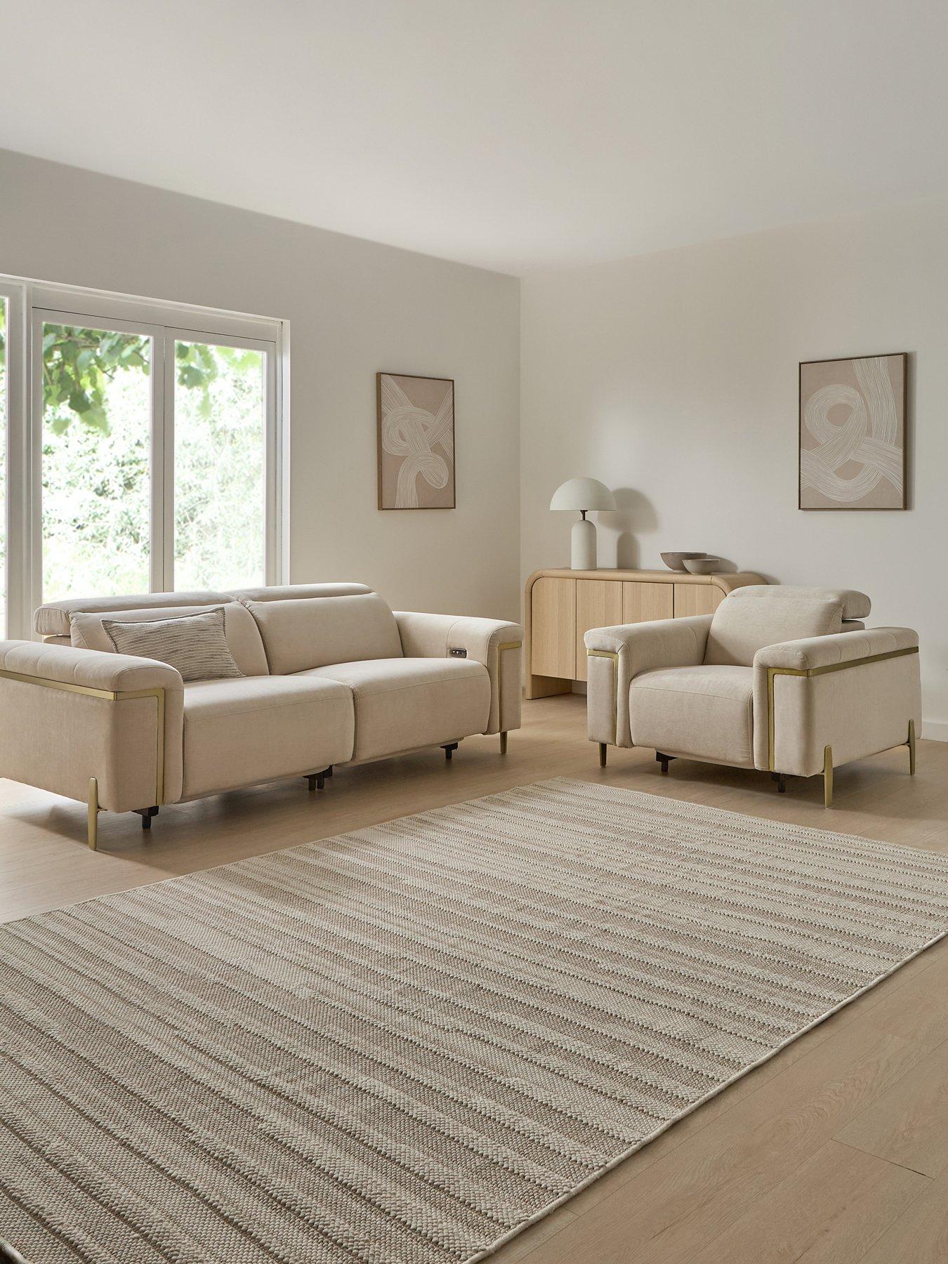 Image 1 of 7 of The Very Collection Allure 3 Seater Power Recliner Sofa + Chair Set (Buy &amp; SAVE!) - FSC&reg; Certified