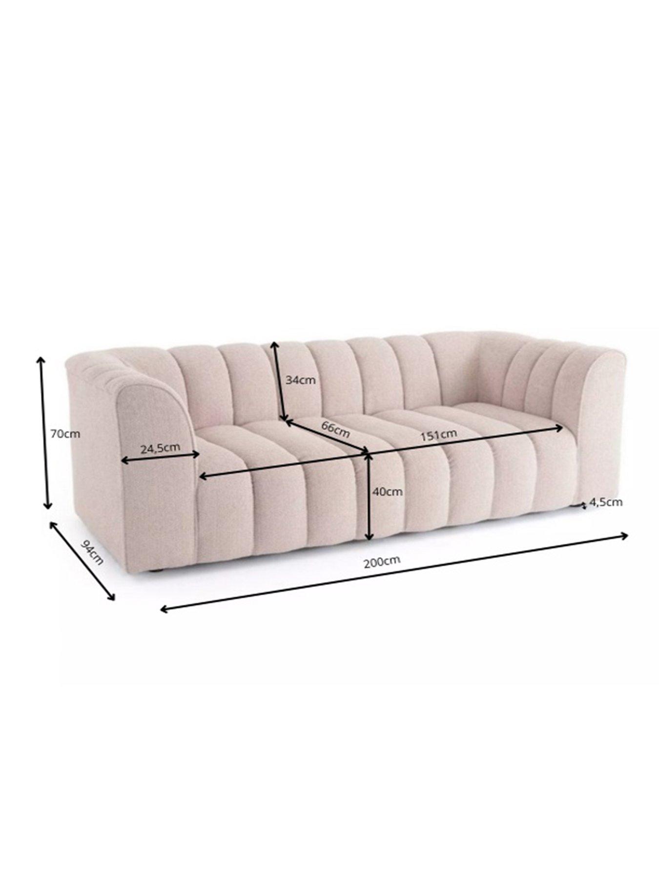 Image 7 of 7 of Michelle Keegan Home Mikah 3 Seater Sofa