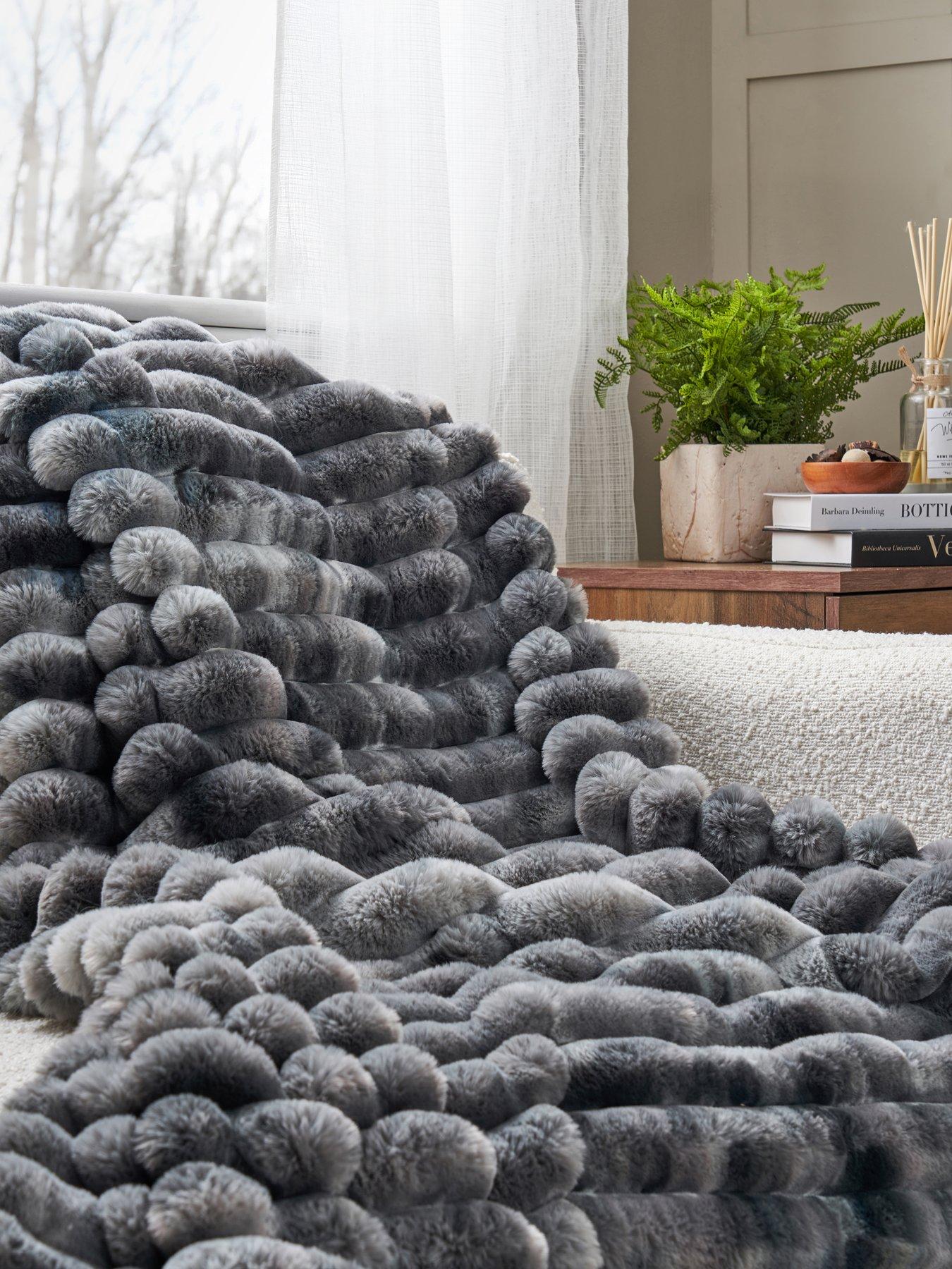 The Very Collection Marled Rib Throw