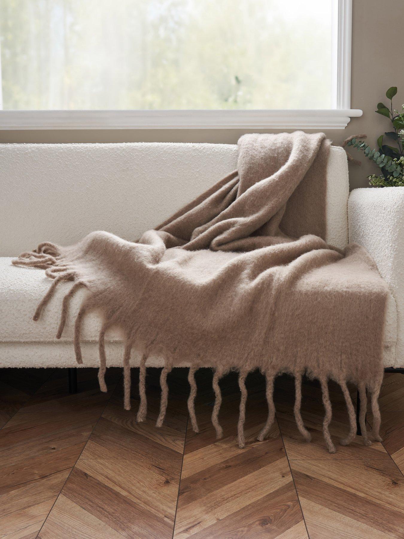 The Very Collection Luxury Faux Mohair Throw