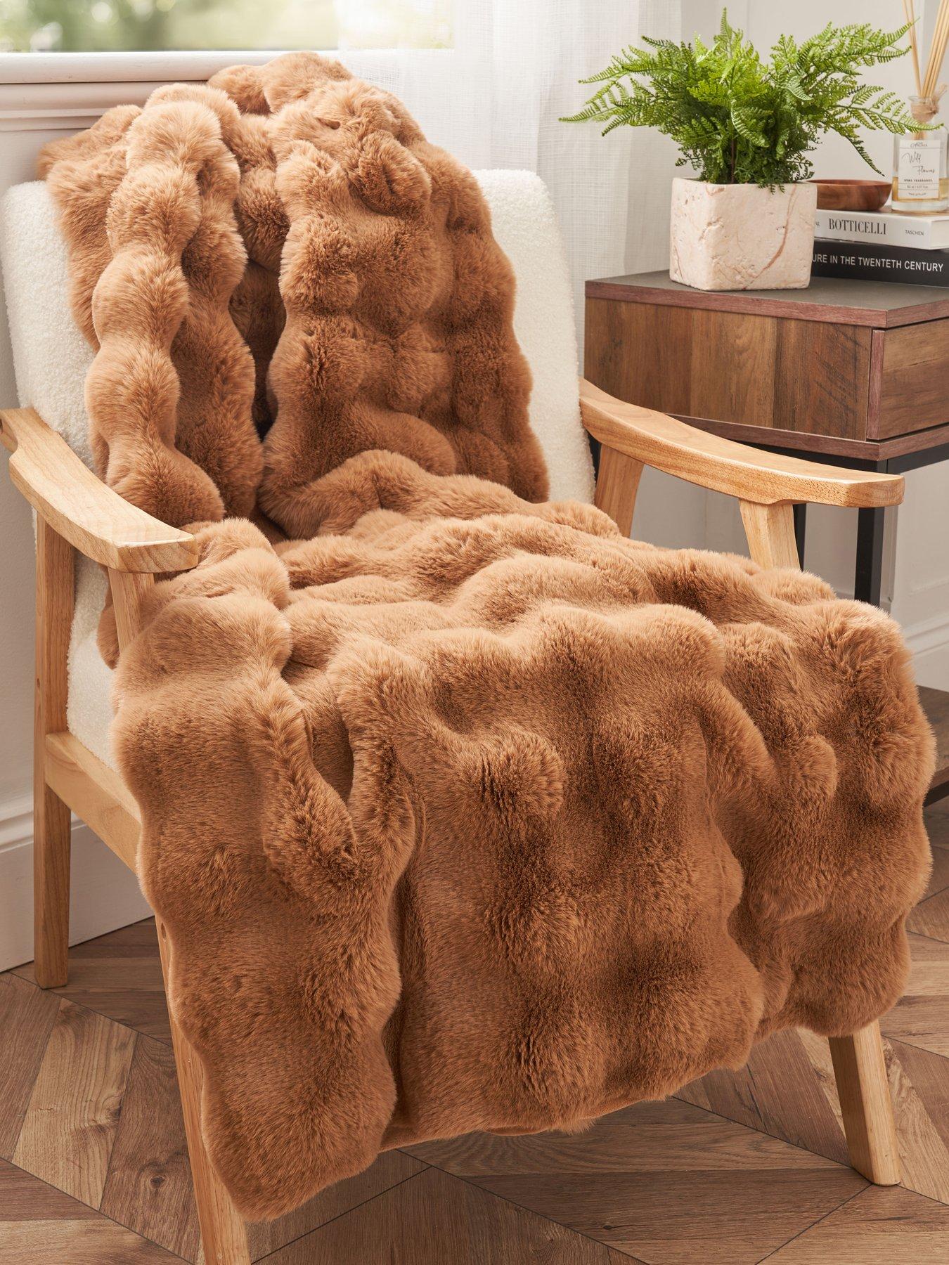Michelle Keegan Home Tianna Faux Fur Throw