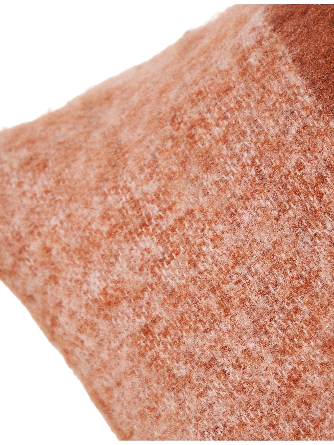 Image 4 of 6 of The Very Collection Large Check Faux Mohair Cushion