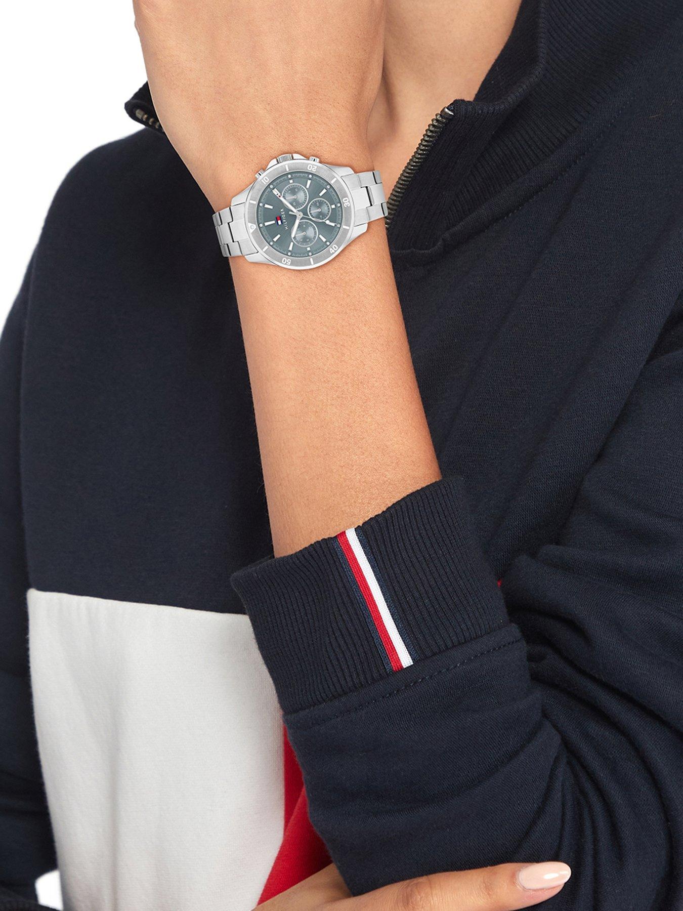 Image 4 of 5 of Tommy Hilfiger Women's Light Blue Dial Stainless Steel Bracelet Watch
