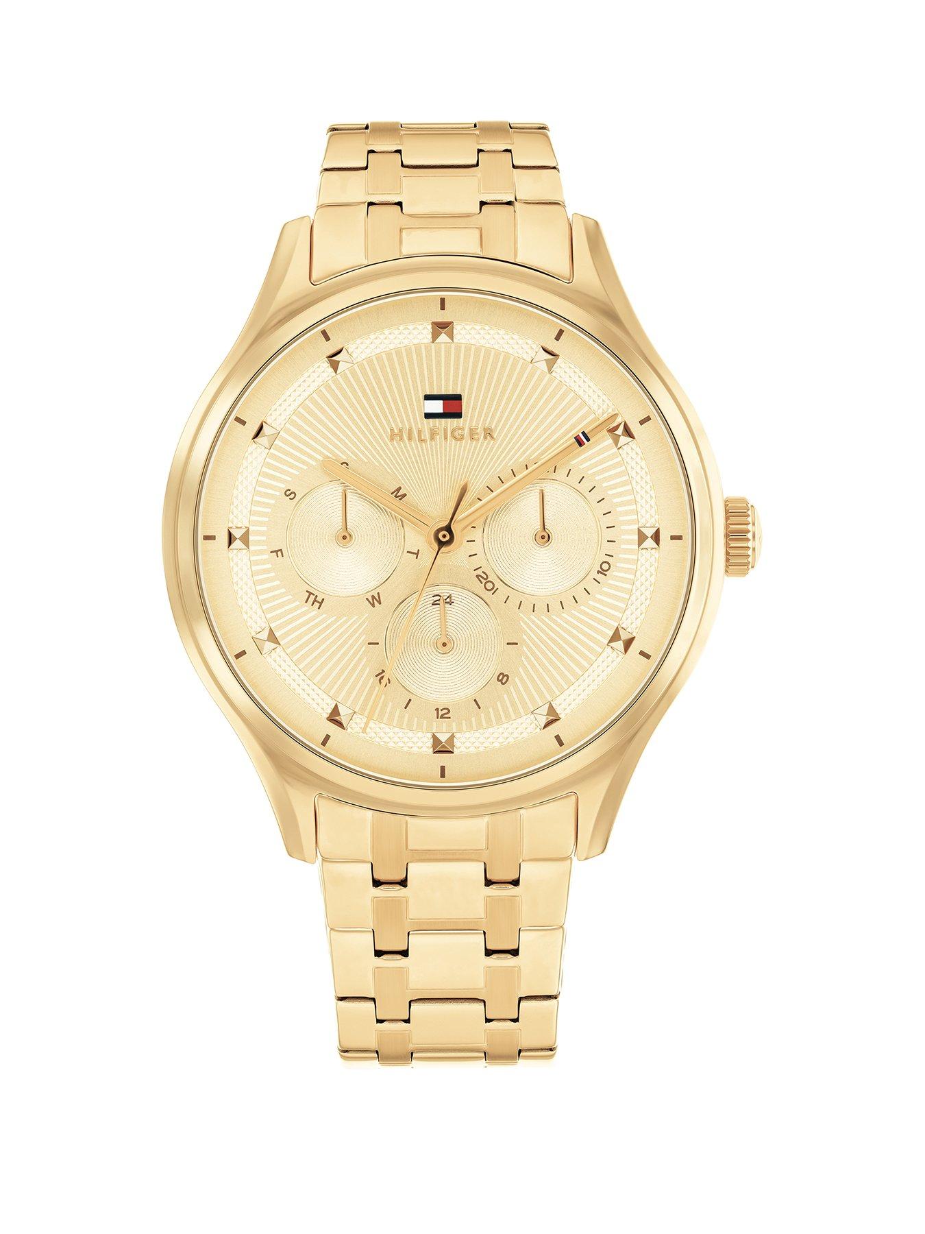 Tommy Hilfiger Tommy Hilfiger Women's Gold Dial Stainless Steel Bracelet Watch