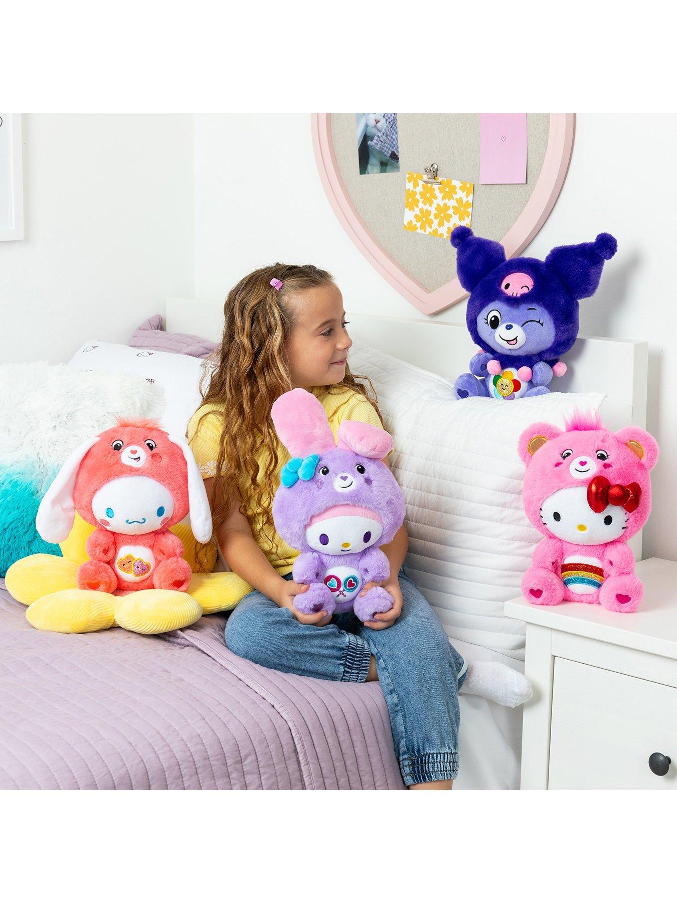 Image 7 of 7 of Care Bears 30cm Plush -  x Hello Kitty (Harmony Bear as Kuromi)