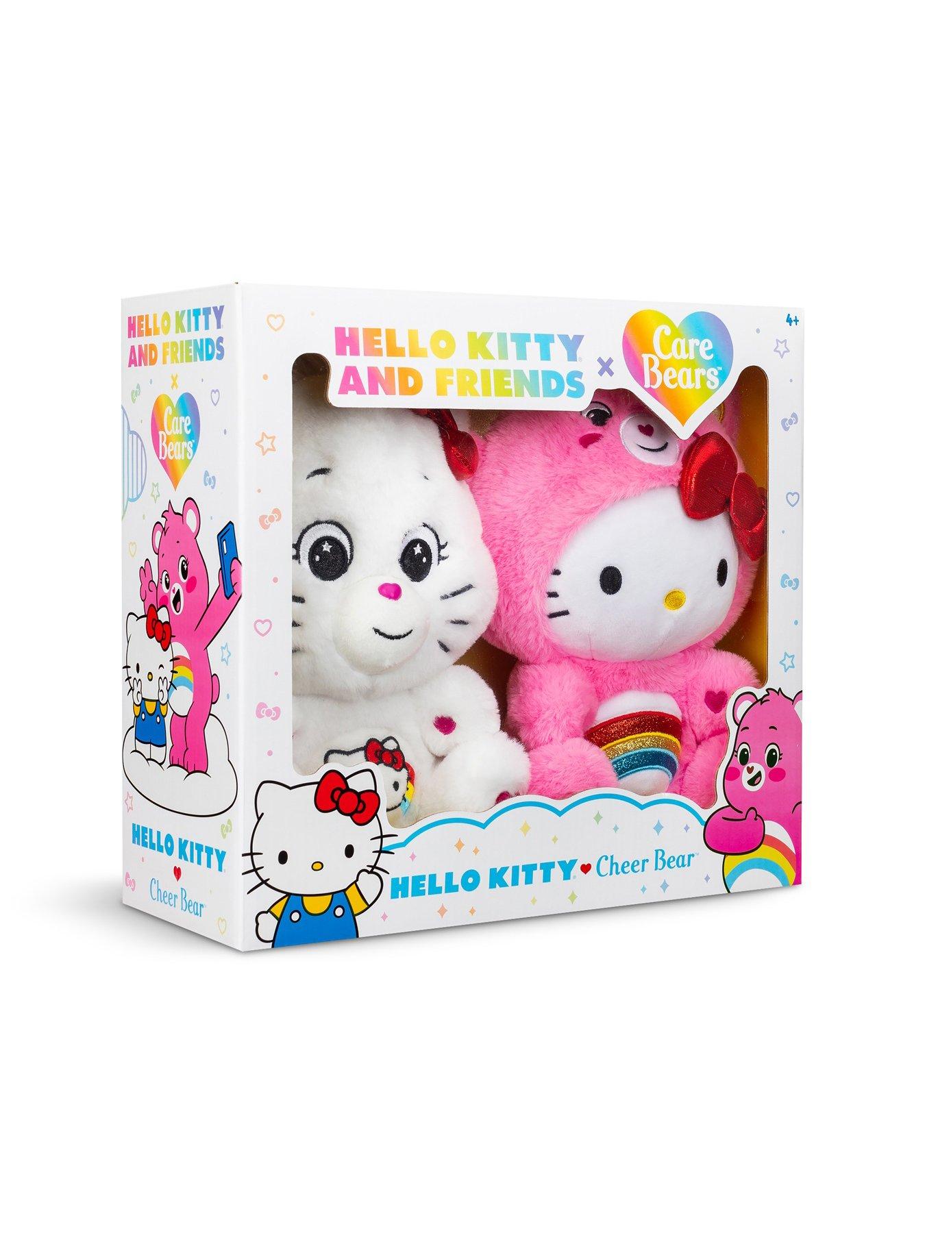 Image 2 of 8 of Care Bears 30cm Plush -  x Hello Kitty 2pk (Cheer as Hello Kitty &amp; Hello Kitty as Cheer)