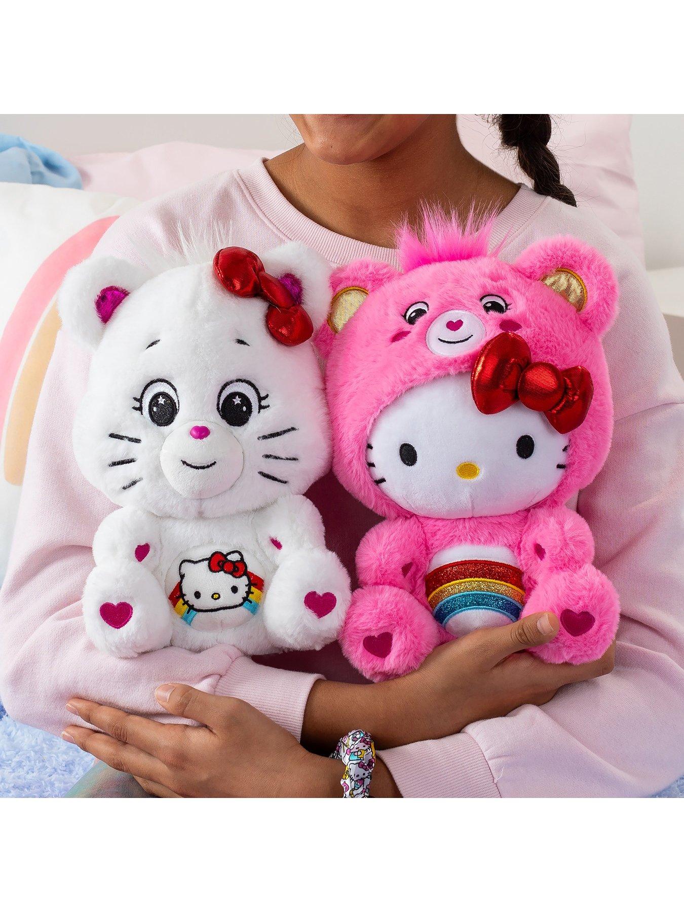 Image 6 of 8 of Care Bears 30cm Plush -  x Hello Kitty 2pk (Cheer as Hello Kitty &amp; Hello Kitty as Cheer)