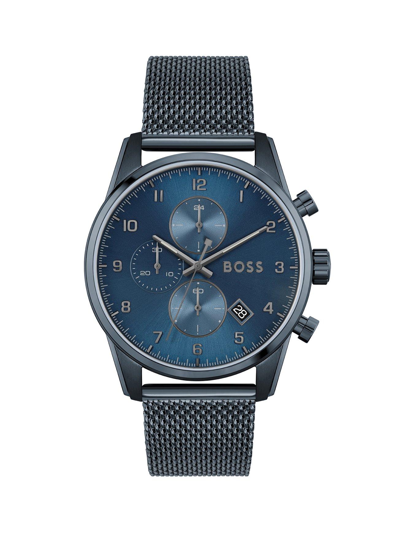 Image 1 of 5 of BOSS Gents BOSS Skymaster Stainless Steel Mesh Bracelet Watch