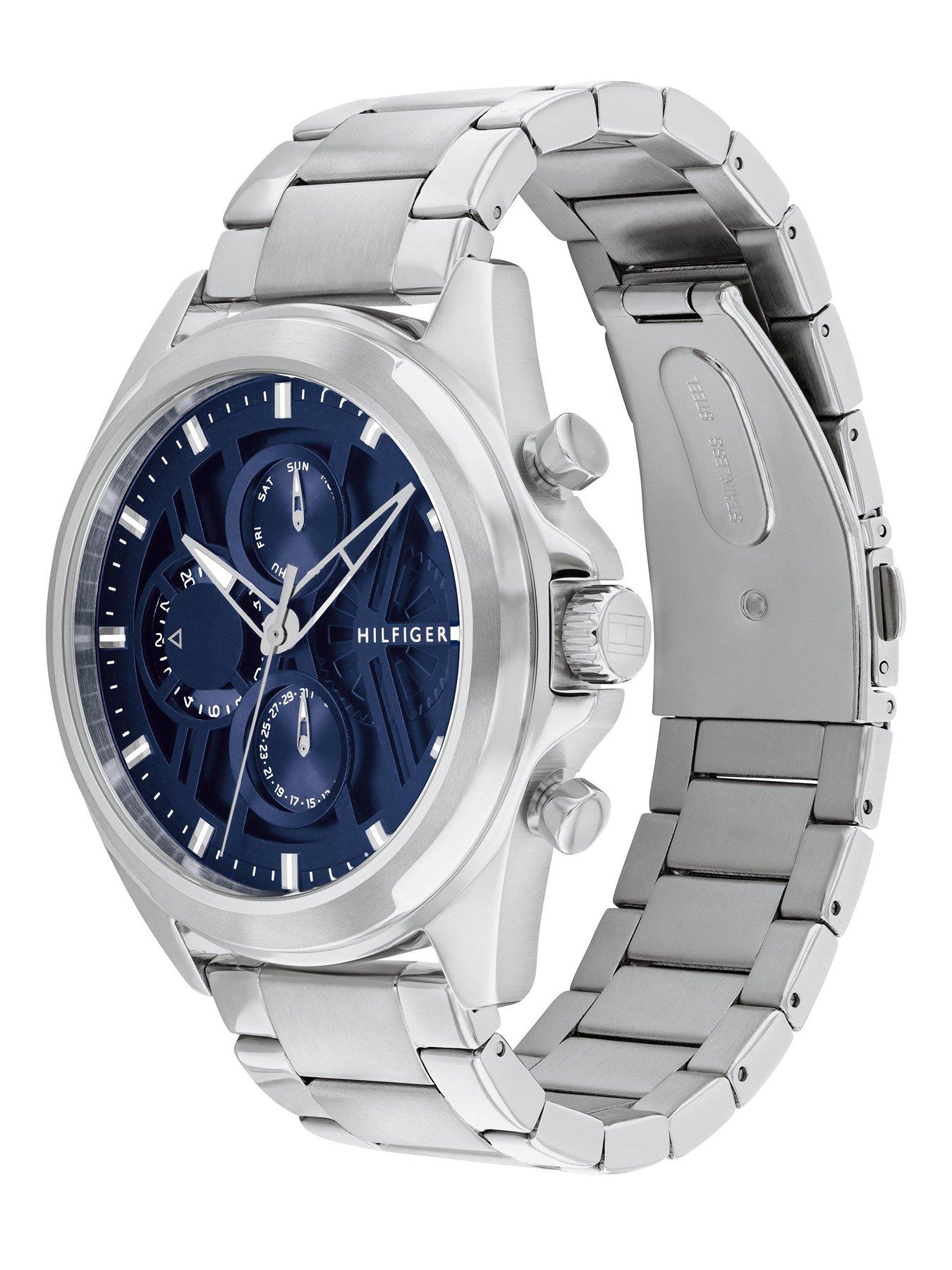 Image 3 of 5 of Tommy Hilfiger Men's Blue Dial Stainless Steel Bracelet Watch