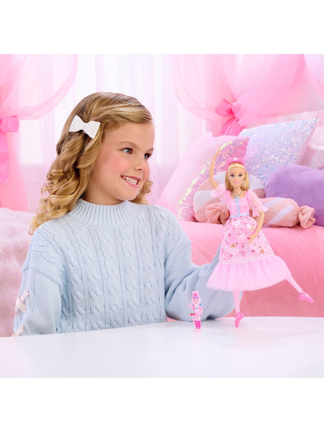 Image 2 of 7 of Barbie The Nutcracker Clara Ballerina Doll with Toy Nutcracker Accessory