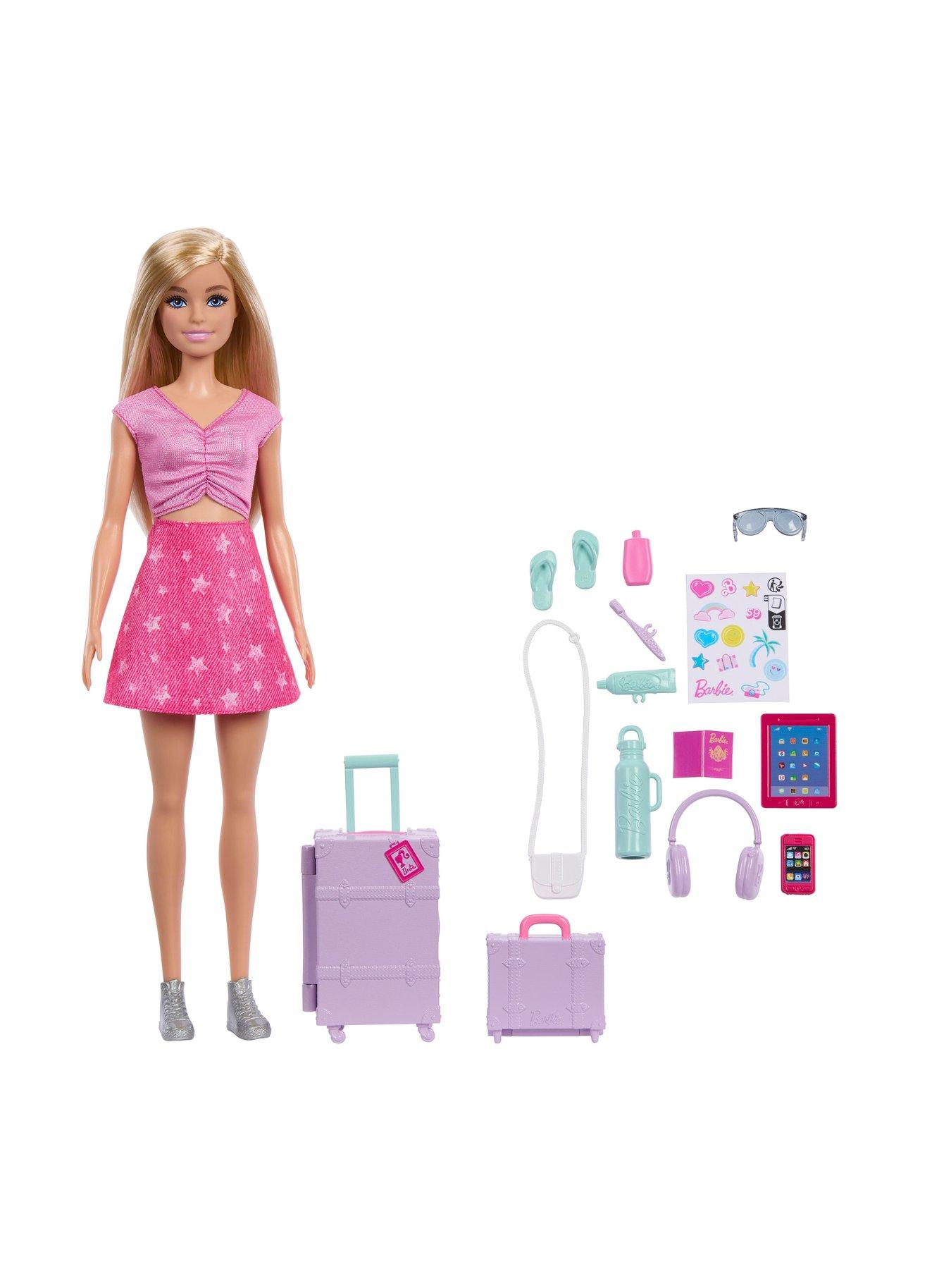 Image 3 of 7 of Barbie <p>Family &amp; Friends Barbie&reg; 'Malibu' Travel Doll with Luggage &amp; Adventure Accessories</p>