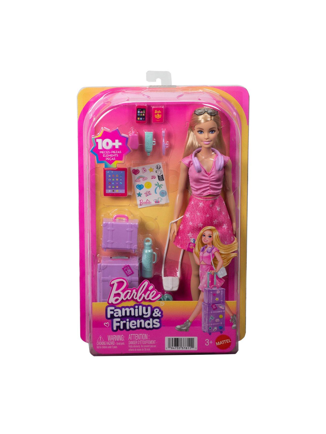 Image 7 of 7 of Barbie <p>Family &amp; Friends Barbie&reg; 'Malibu' Travel Doll with Luggage &amp; Adventure Accessories</p>