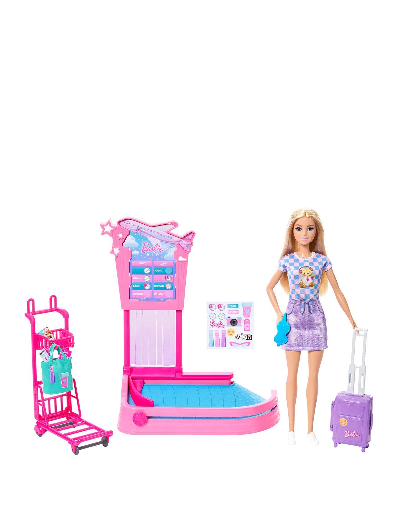 Barbie Family  &  Friends Barbie® 'Malibu' Baggage Claim Travel Playset with Luggage  &  Accessories