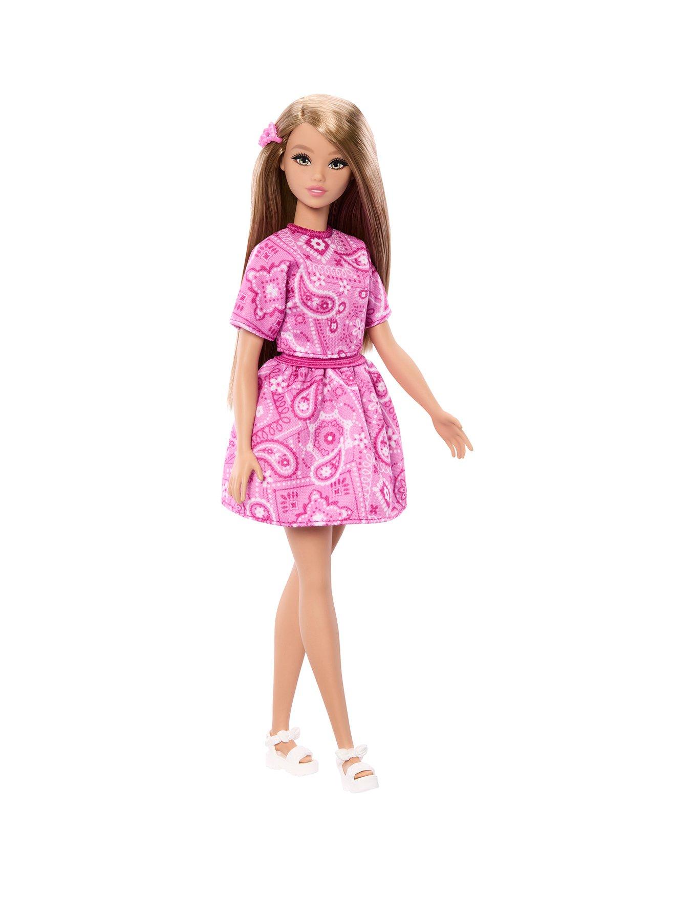 Barbie Fashionistas Style Doll #249 in Pink Paisley Outfit