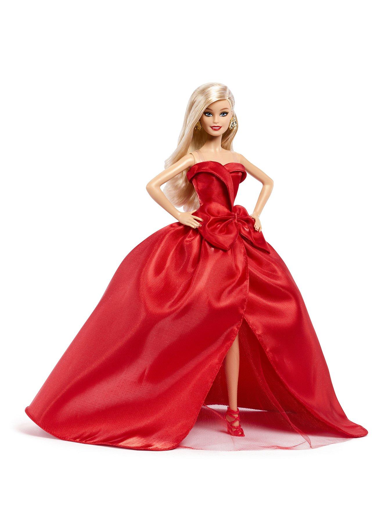 Barbie 2026 Holiday Barbie® Fashion Doll with Red Gown, Doll Stand  &  Certificate of Authenticity
