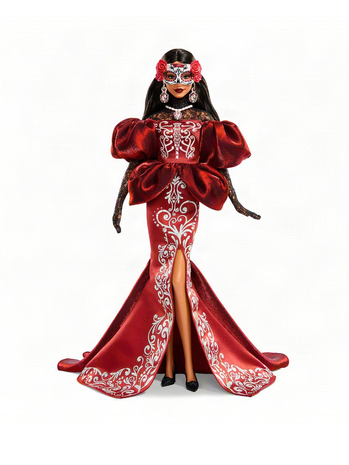 Barbie 2026 Día De Muertos Collectible Barbie Doll with Satin Mermaid Dress  &  Removable Calavera Mask