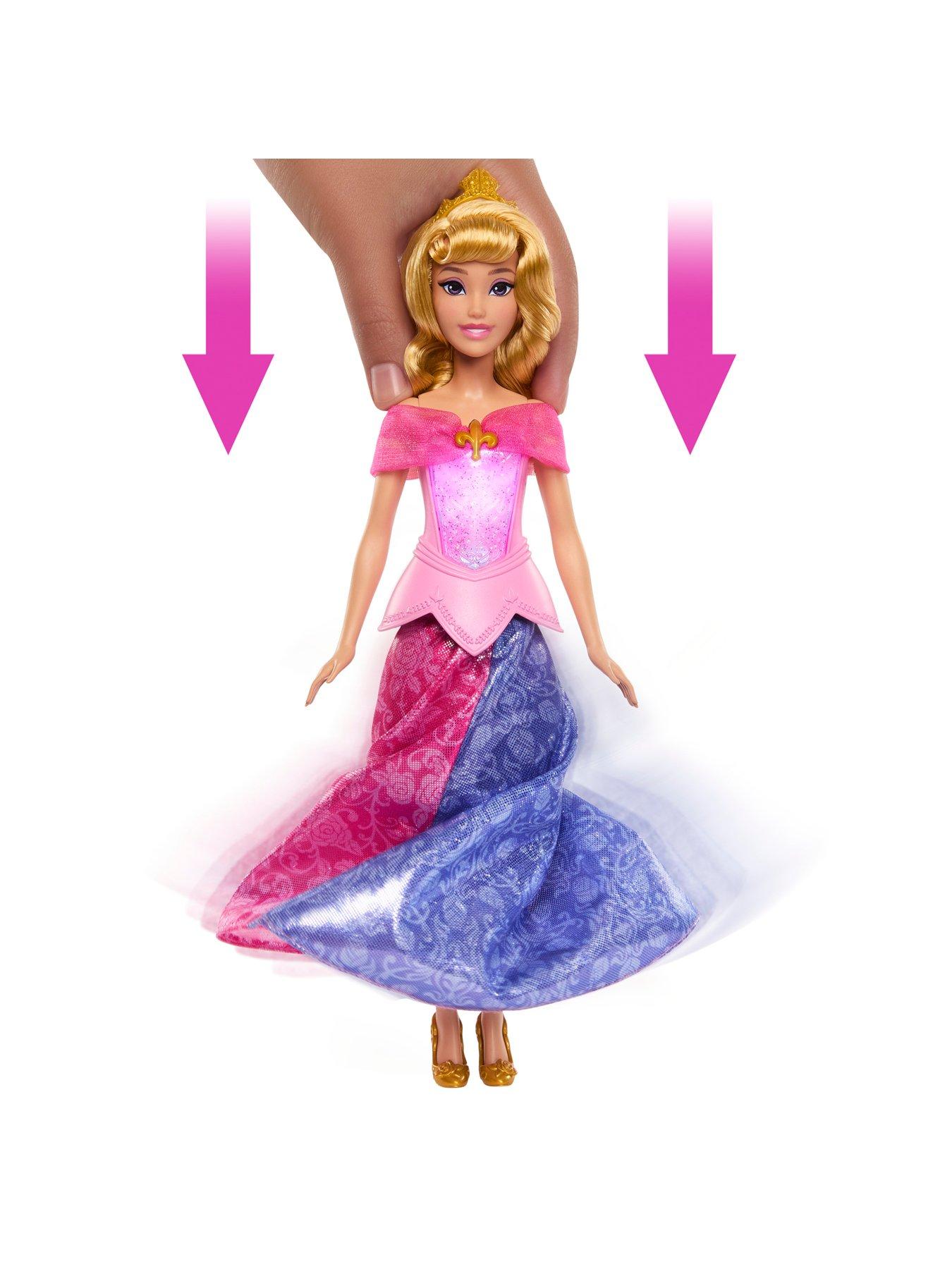 Image 4 of 7 of Disney Princess <p>Aurora Pink to Blue Dress Fashion Doll with Light-Up Bodice, Inspired by Disney's Sleeping Beauty</p>