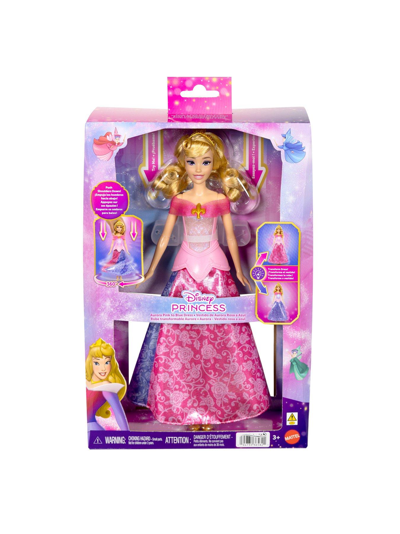 Image 7 of 7 of Disney Princess <p>Aurora Pink to Blue Dress Fashion Doll with Light-Up Bodice, Inspired by Disney's Sleeping Beauty</p>