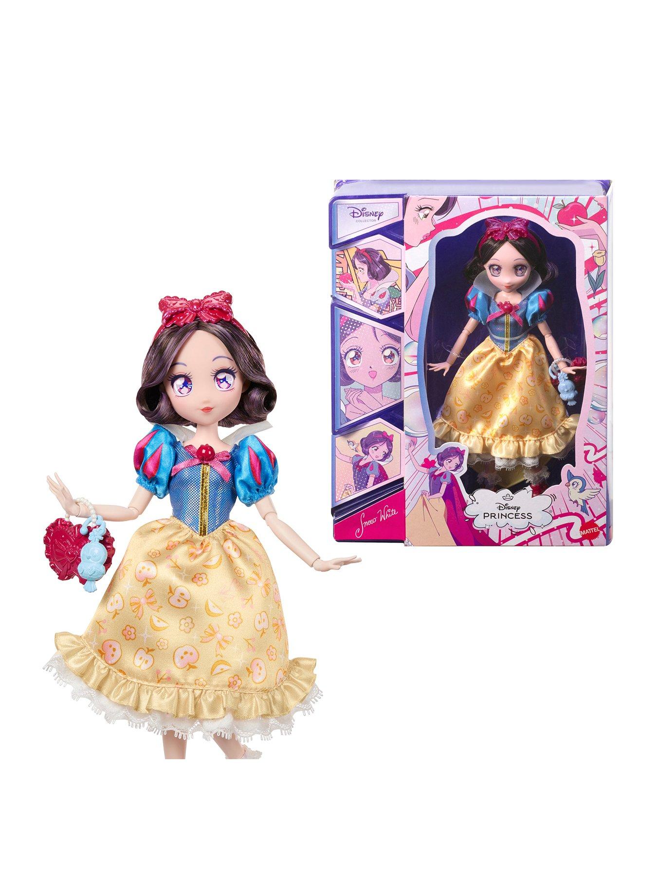 Disney Princess Collector Snow White Manga Doll with Bluebird Charm, Fashion Accessories and 11 Points of Articulation
