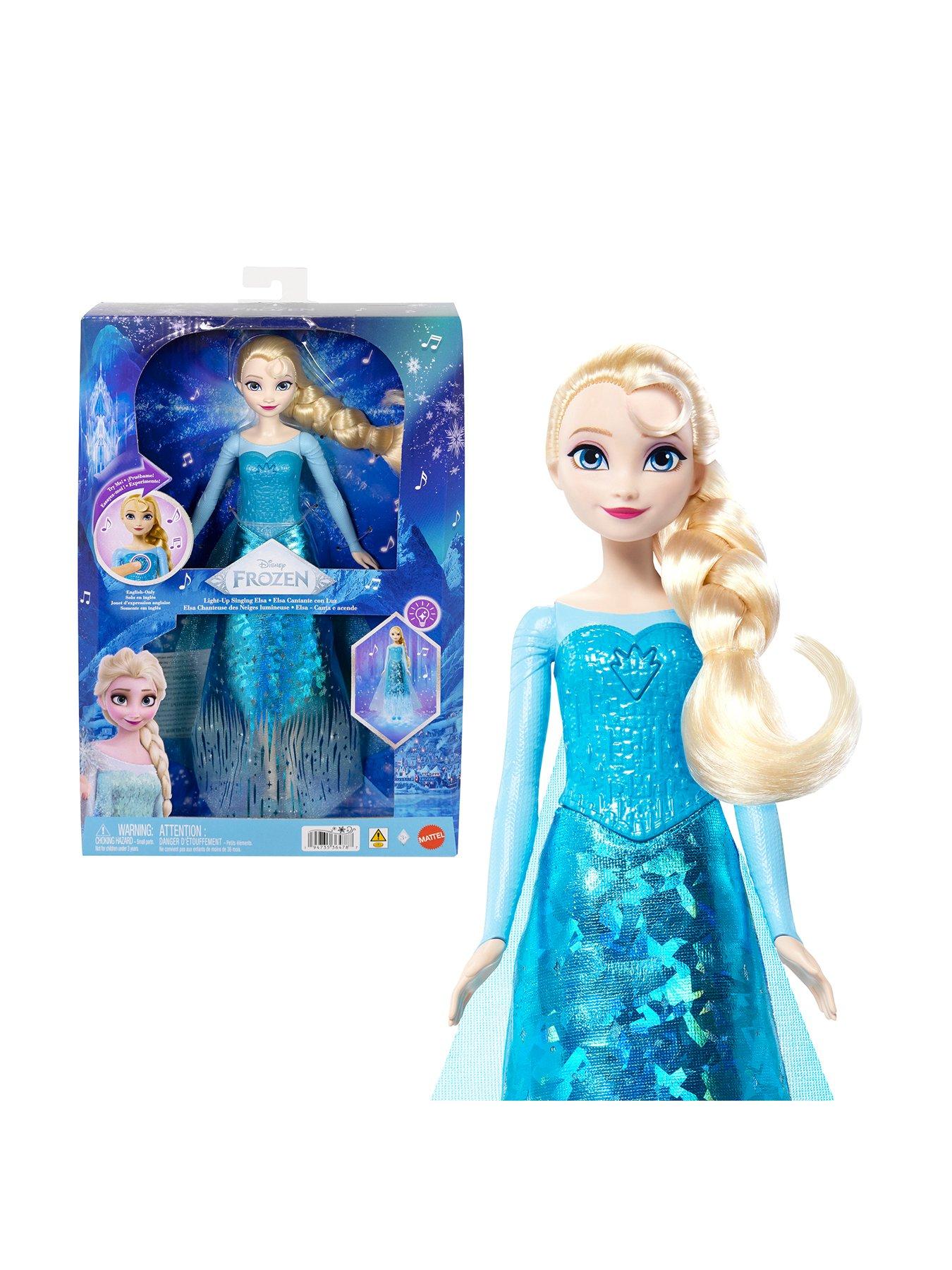 Disney Princess Light-Up Singing Elsa Doll with Lights, Music  &  Let It Go Song