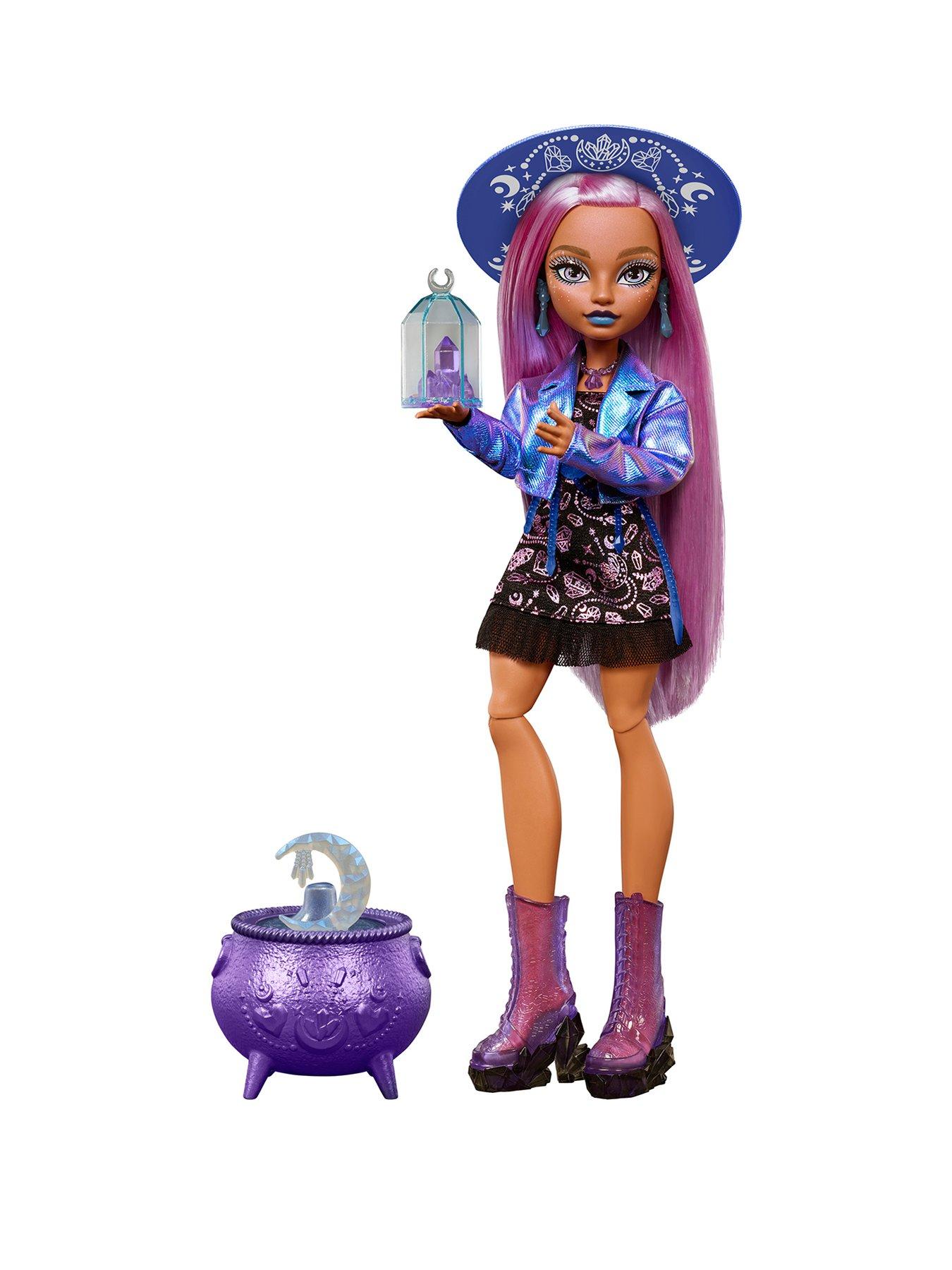 Monster High Moonspell Magic by Monster High Layla Stone Fashion Doll, Crystal Witch with Accessories