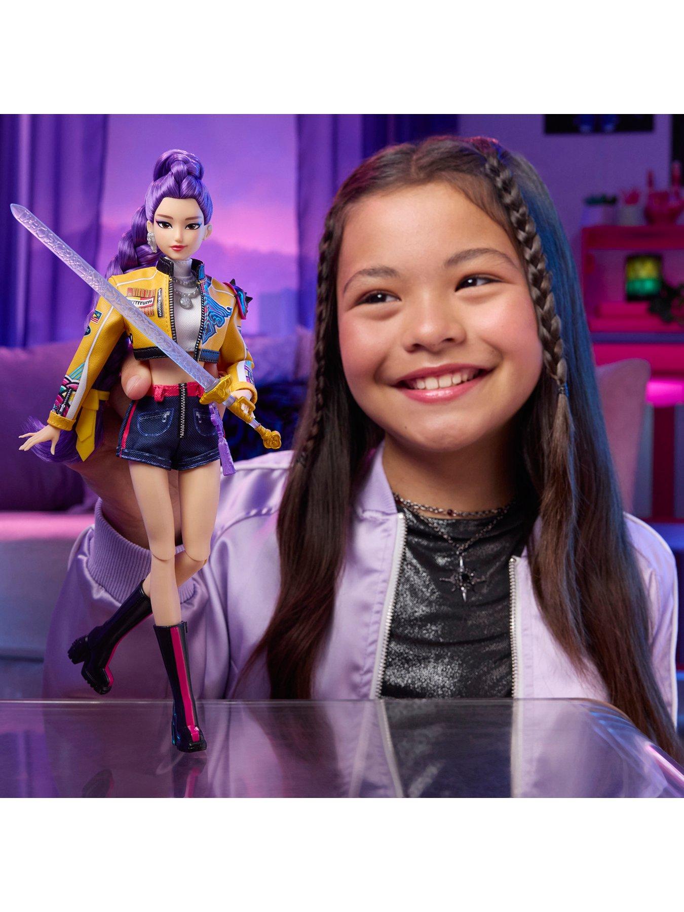 Image 2 of 7 of K-Pop Demon Hunters HUNTR/X Rumi How It's Done Fashion Doll with Sword &amp; Microphone Accessories