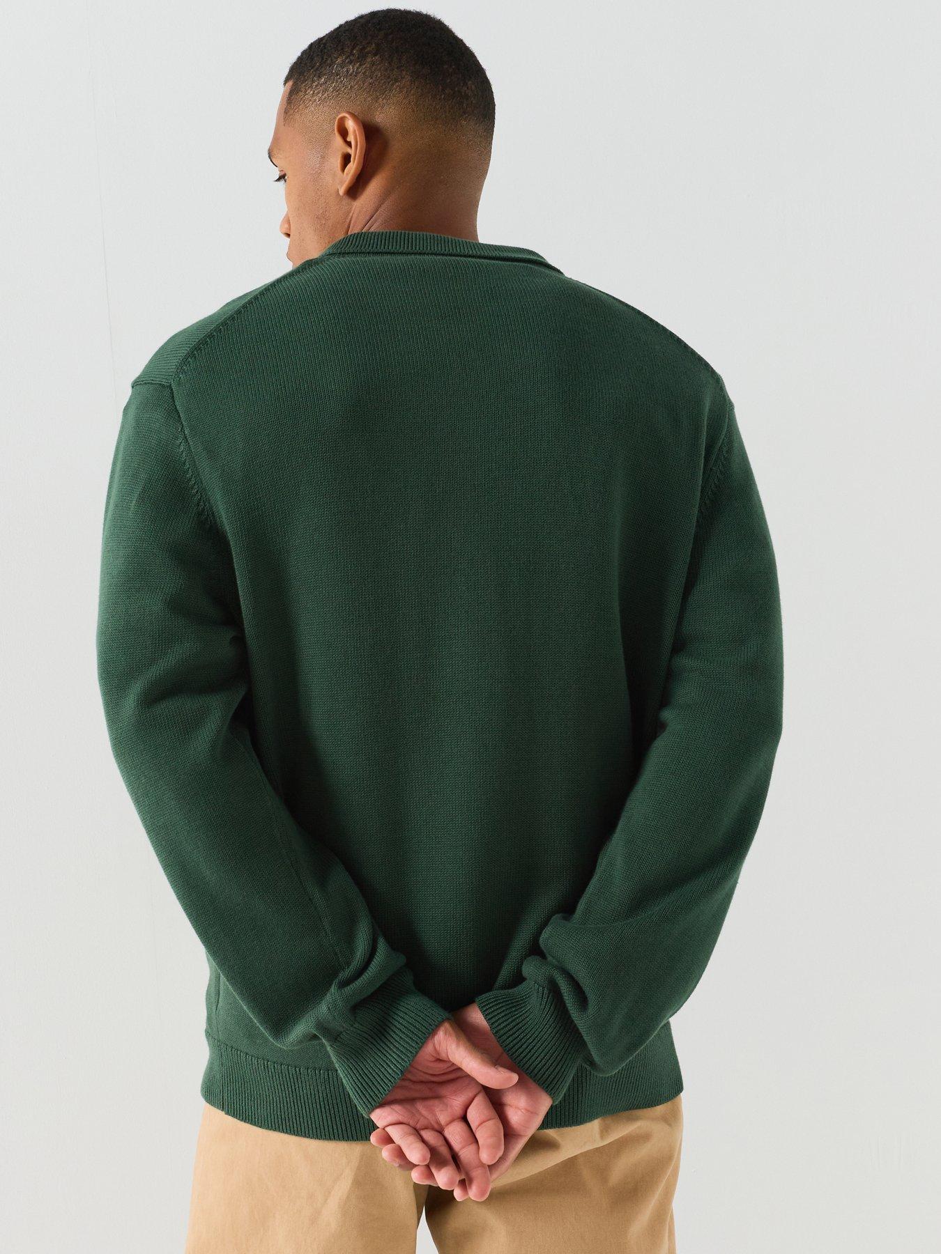 Image 2 of 5 of Timberland Cotton Polo Knitted Jumper - Green