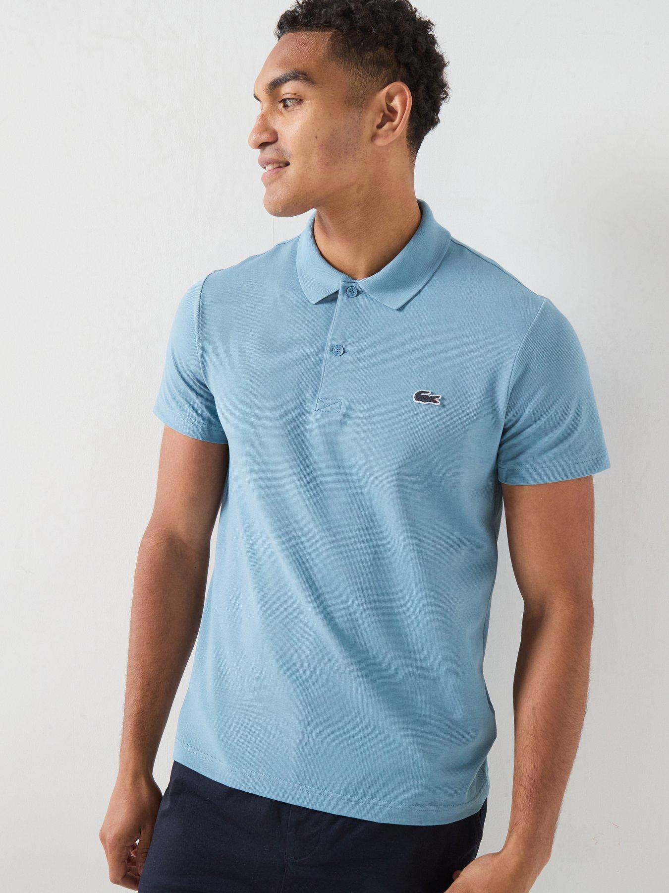 Lacoste Regular Fit Cotton Ottoman Polo Shirt - Blue