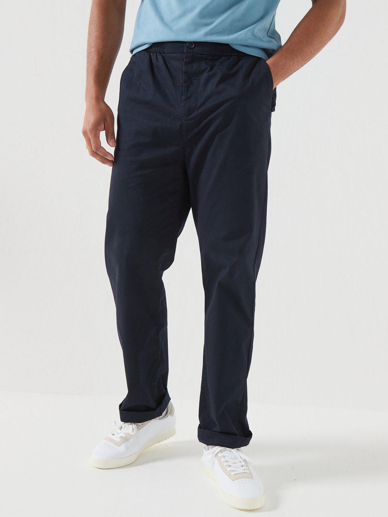 Lacoste Cotton Stretch Chino Joggers - Navy