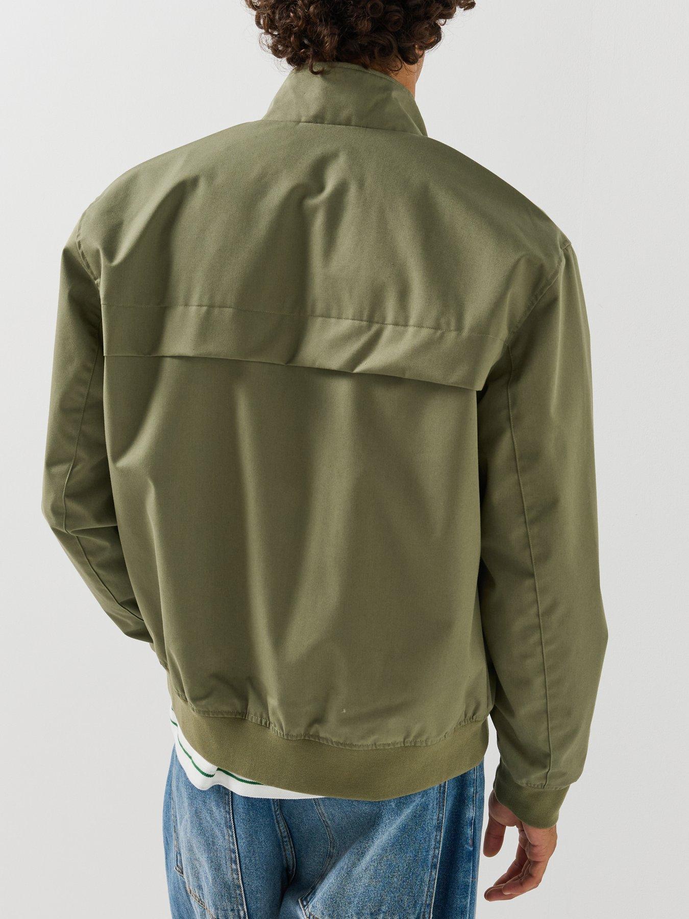 Image 2 of 6 of Lacoste Water Repellent Harrington Jacket - Khaki