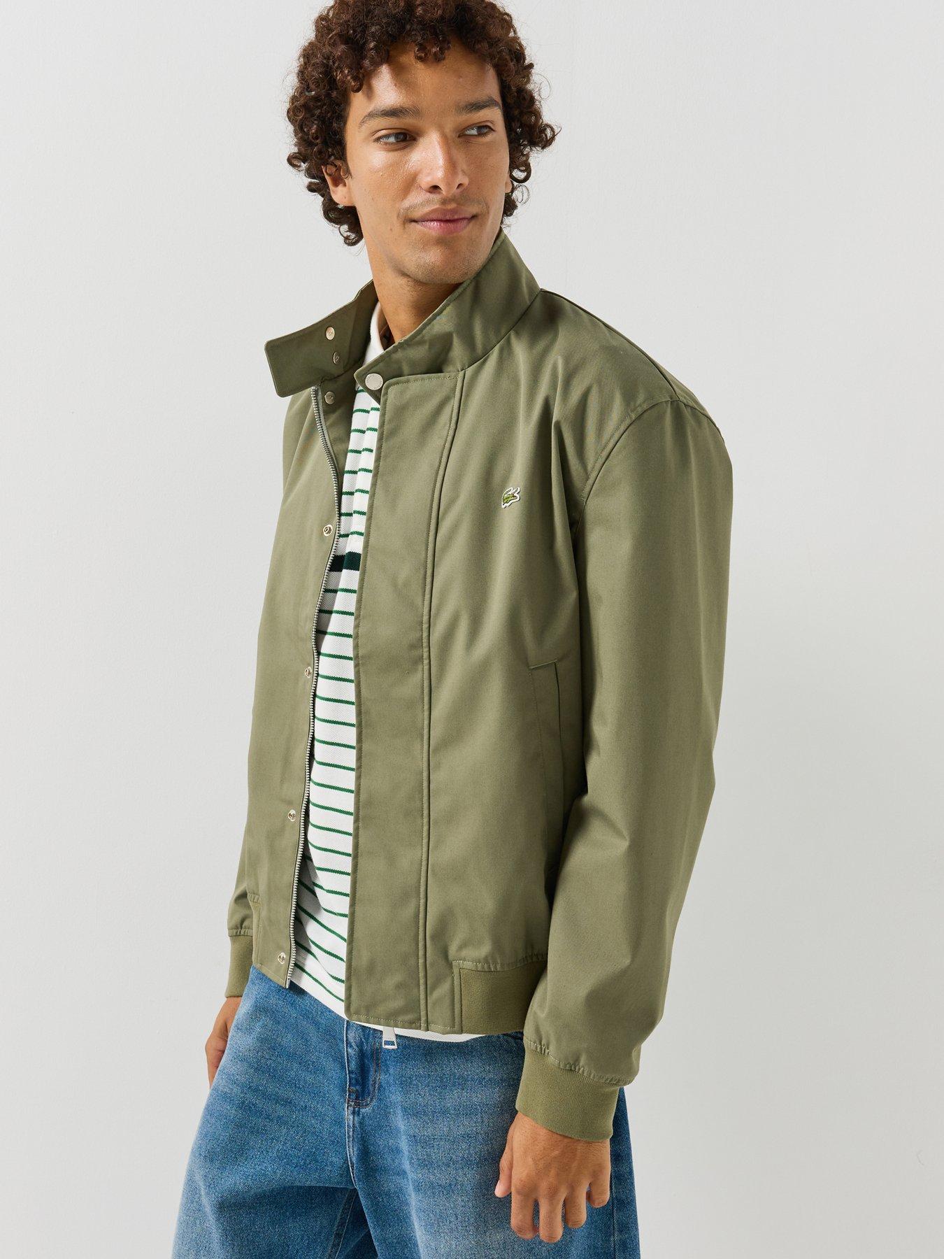 Image 4 of 6 of Lacoste Water Repellent Harrington Jacket - Khaki