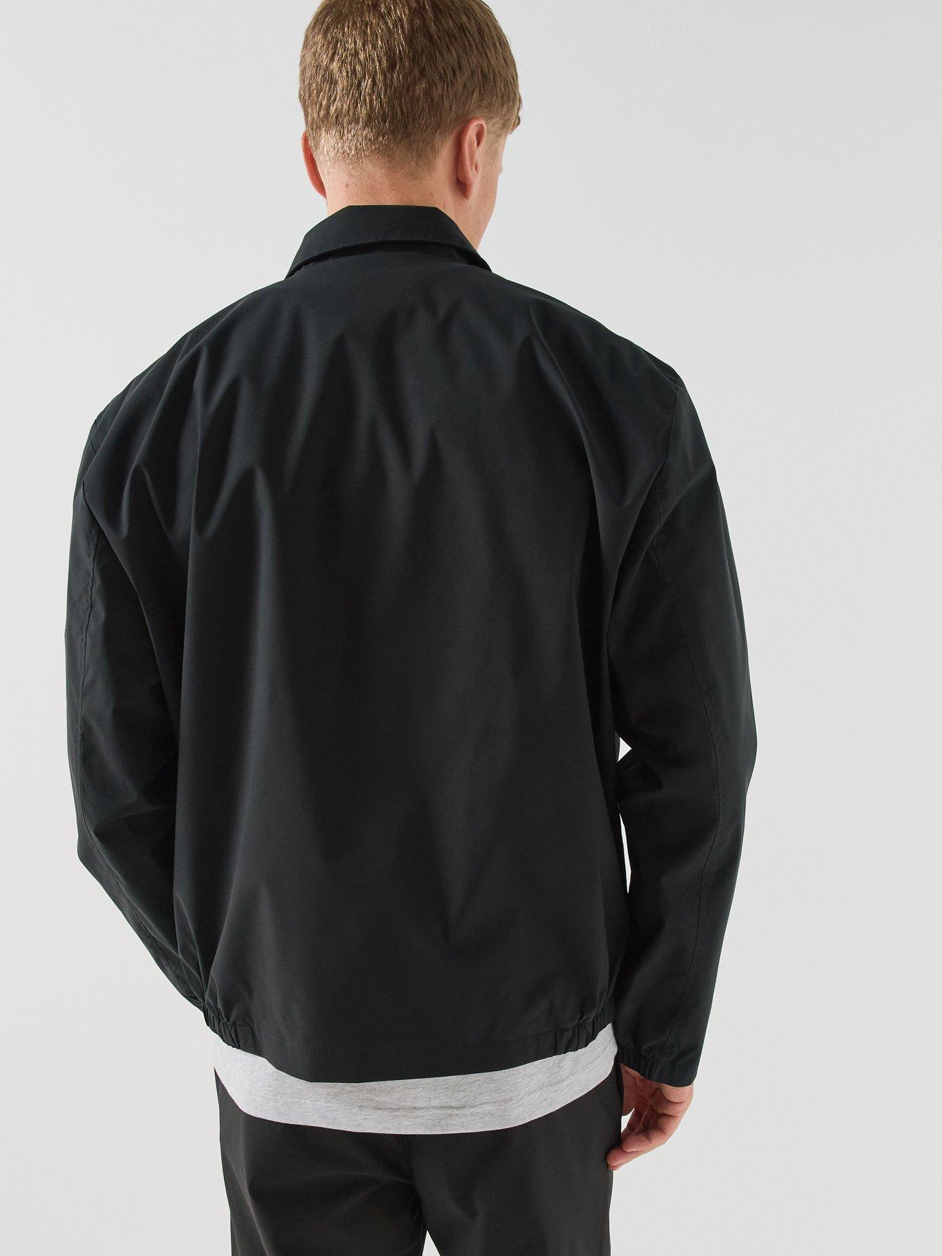 Image 2 of 6 of Lacoste Mens Lightweight Lined Zip-Through Jacket - Black