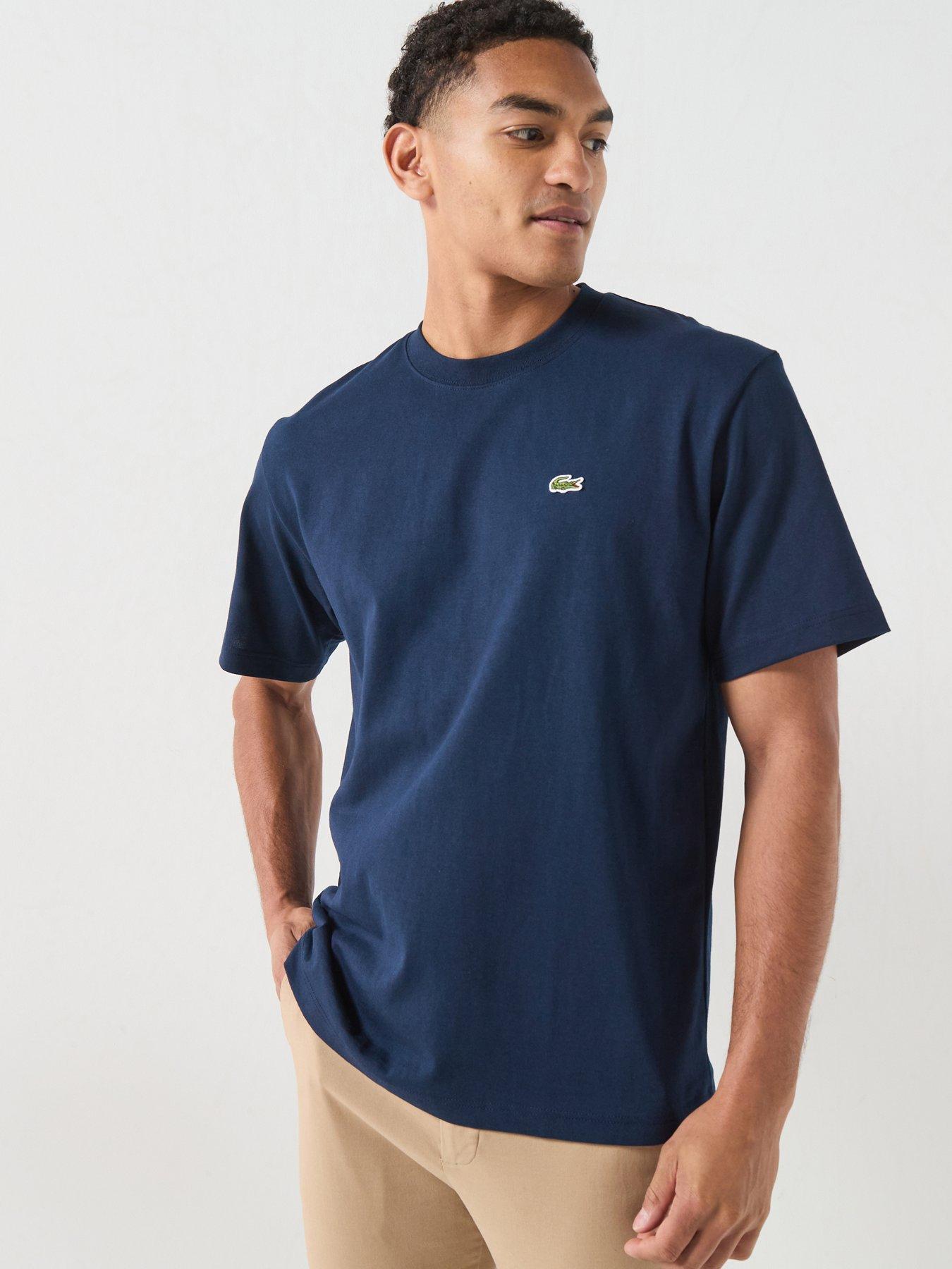 Lacoste Relaxed Fit Heavy Weight T-Shirt - Navy