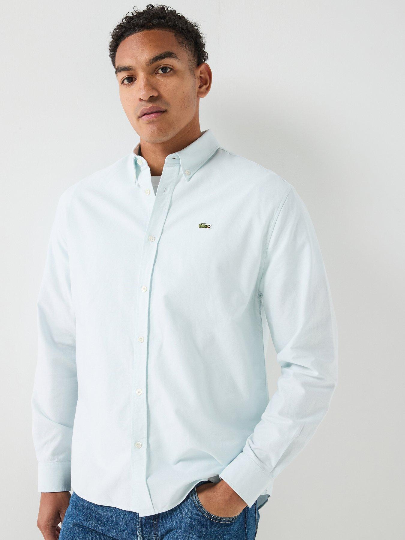 Lacoste Long Sleeve Oxford Shirt - Light Blue