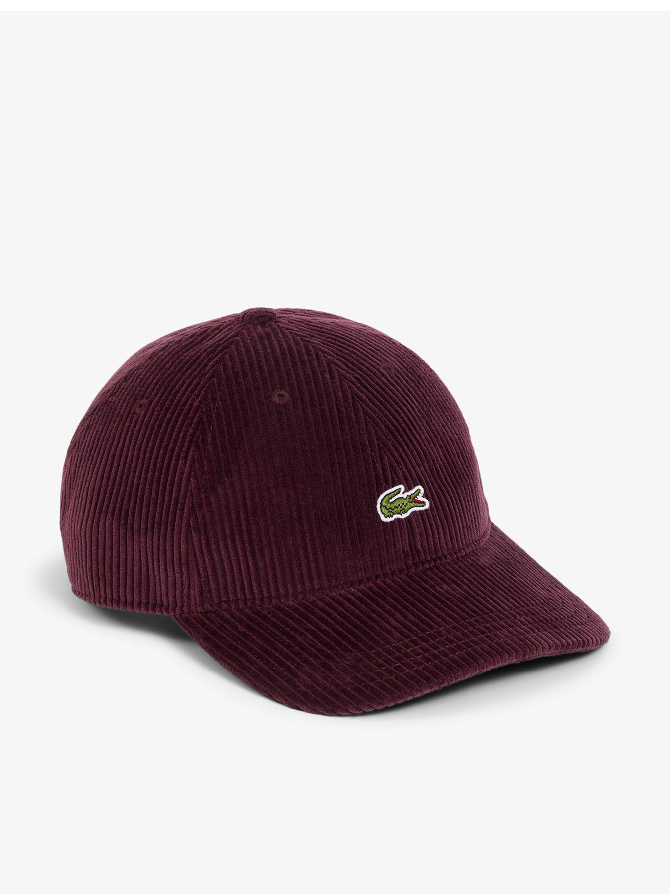 Image 1 of 4 of Lacoste Corduroy Cap - Red