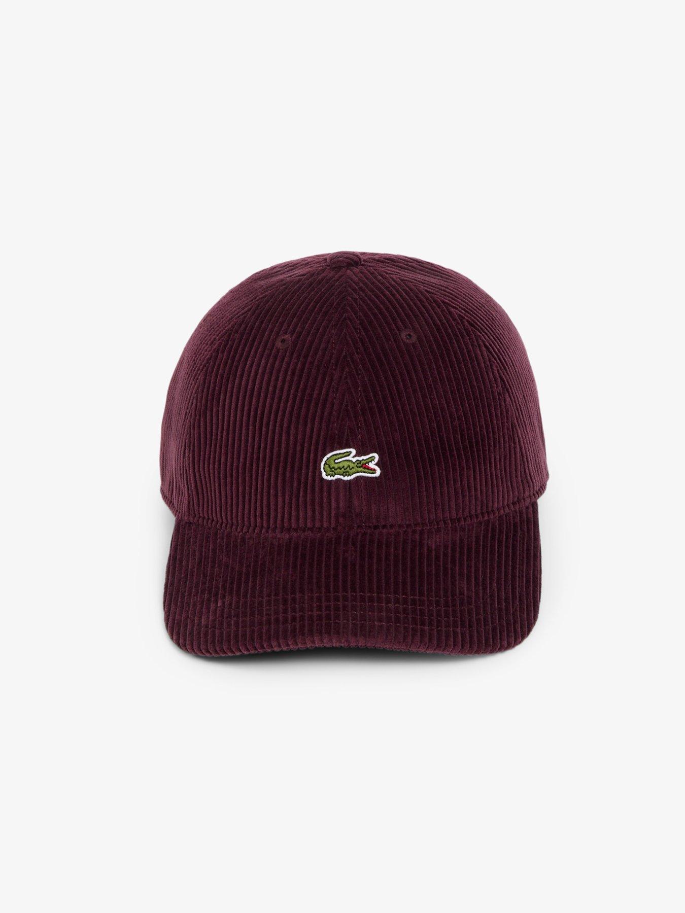 Image 3 of 4 of Lacoste Corduroy Cap - Red