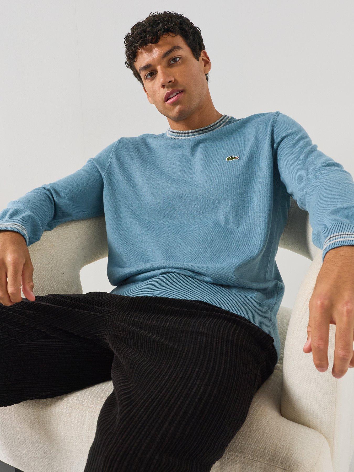 Lacoste Tipping Knitted Jumper - Dark Blue
