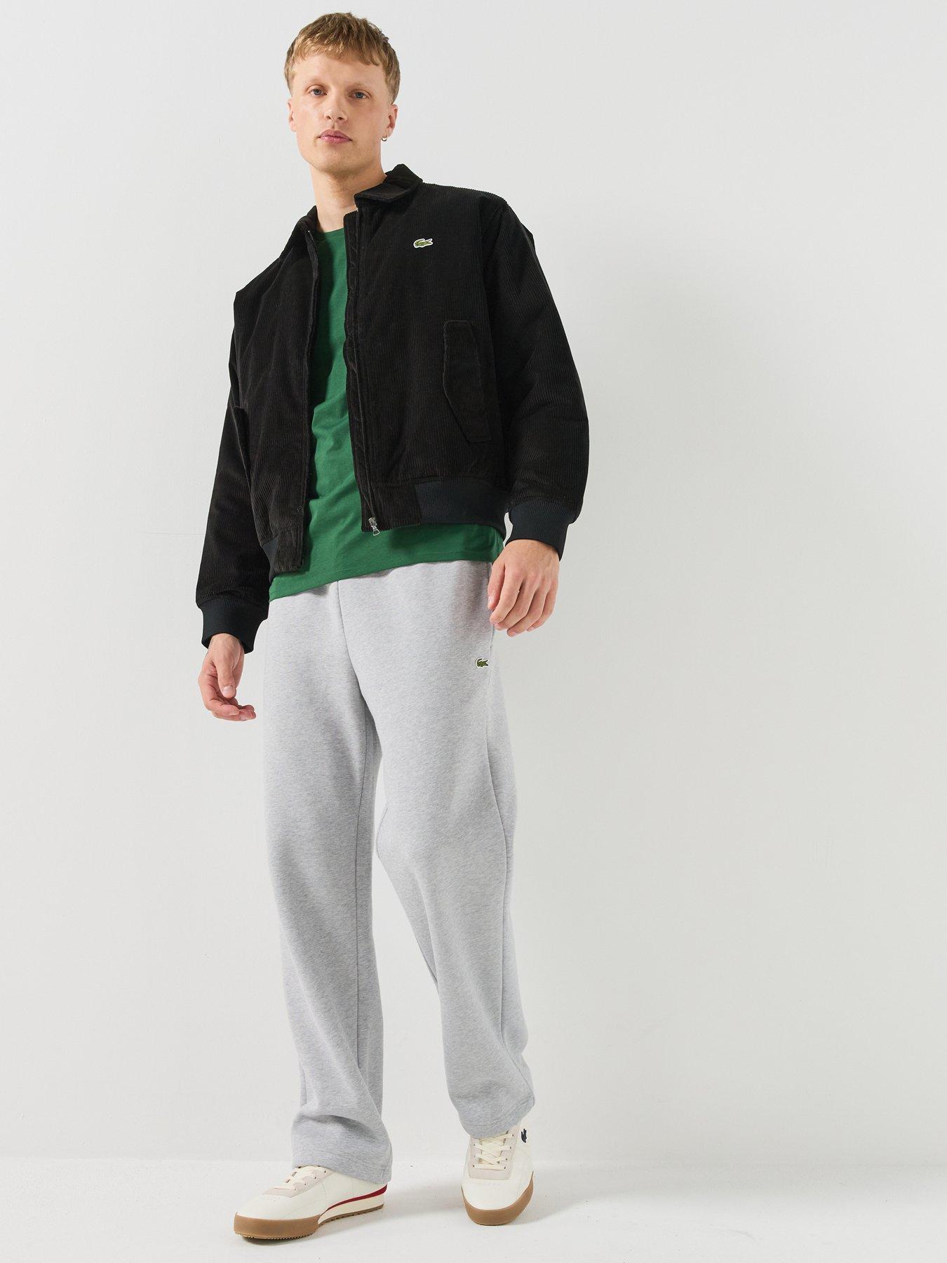 Image 3 of 6 of Lacoste Lacoste Corduroy Funnel Neck Bomber Jacket - Black
