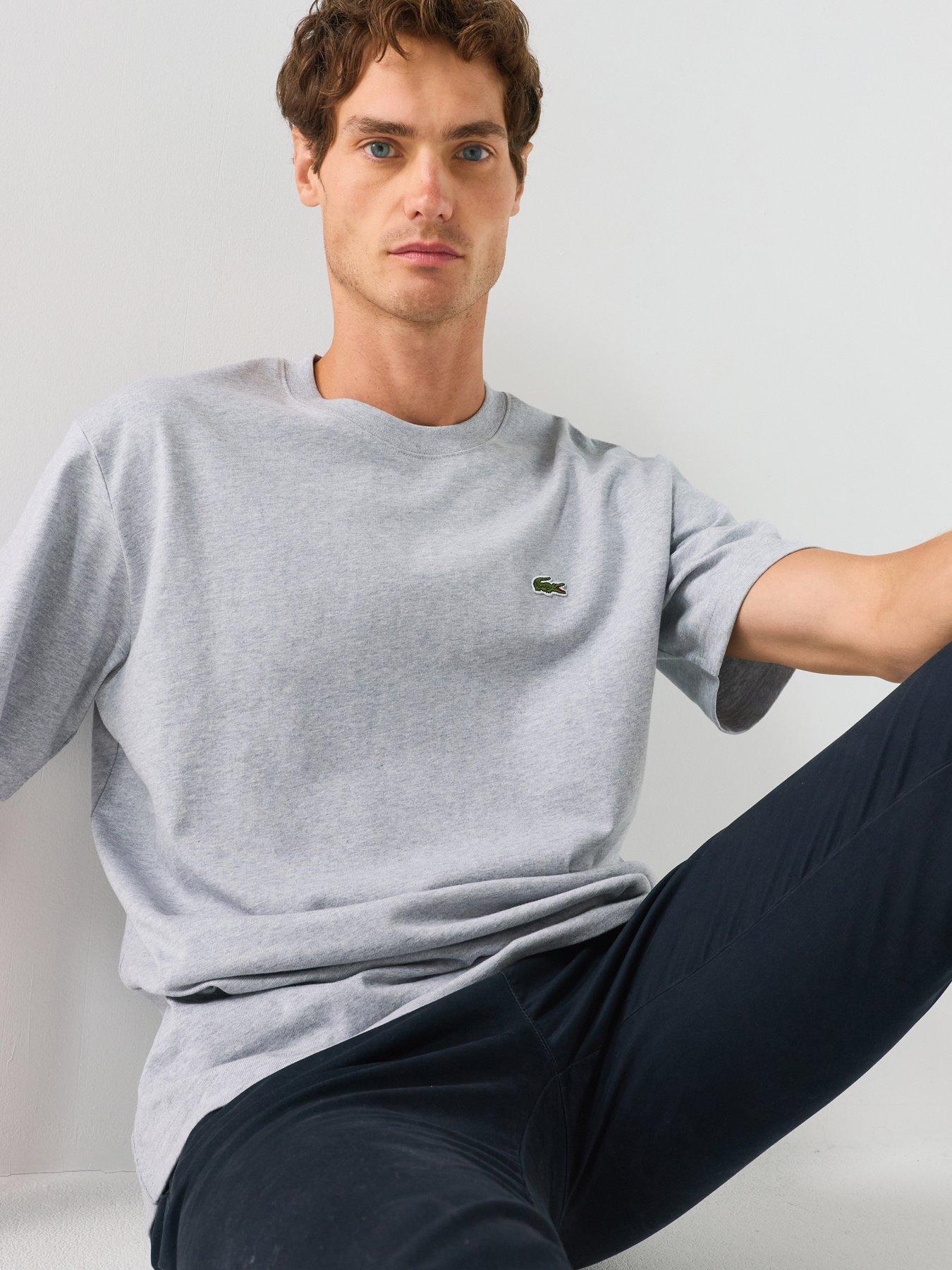 Lacoste Relaxed Fit Heavy Weight T-Shirt - Light Grey