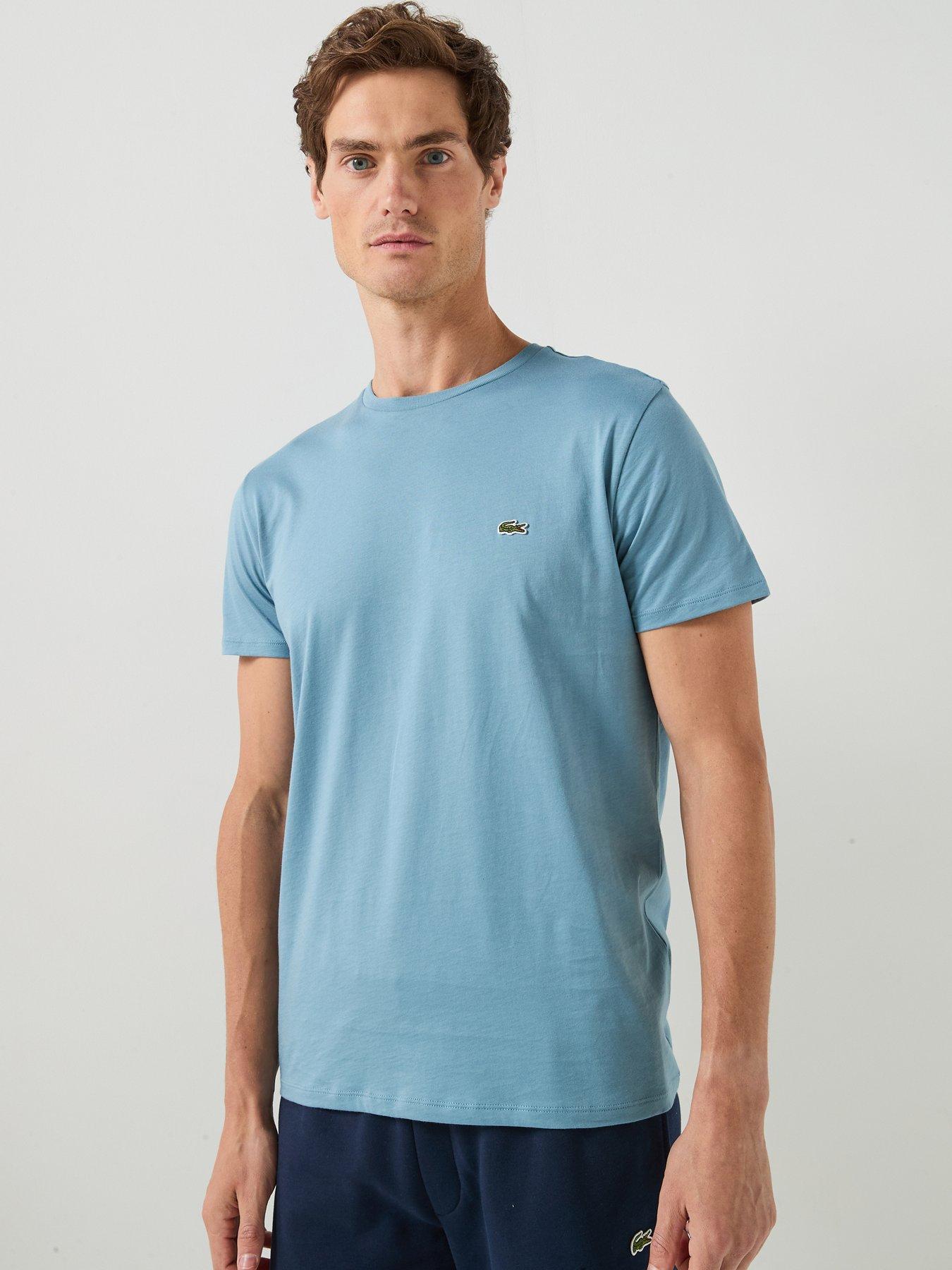 Image 1 of 6 of Lacoste Pima Cotton T-Shirt - Blue