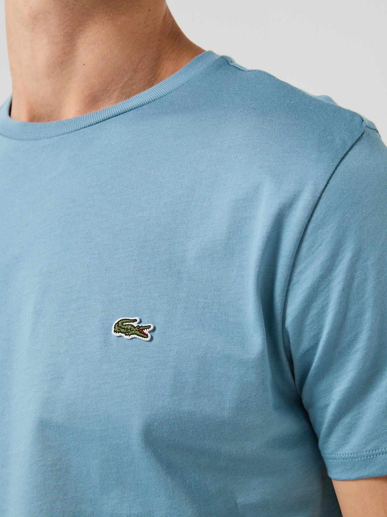 Image 6 of 6 of Lacoste Pima Cotton T-Shirt - Blue