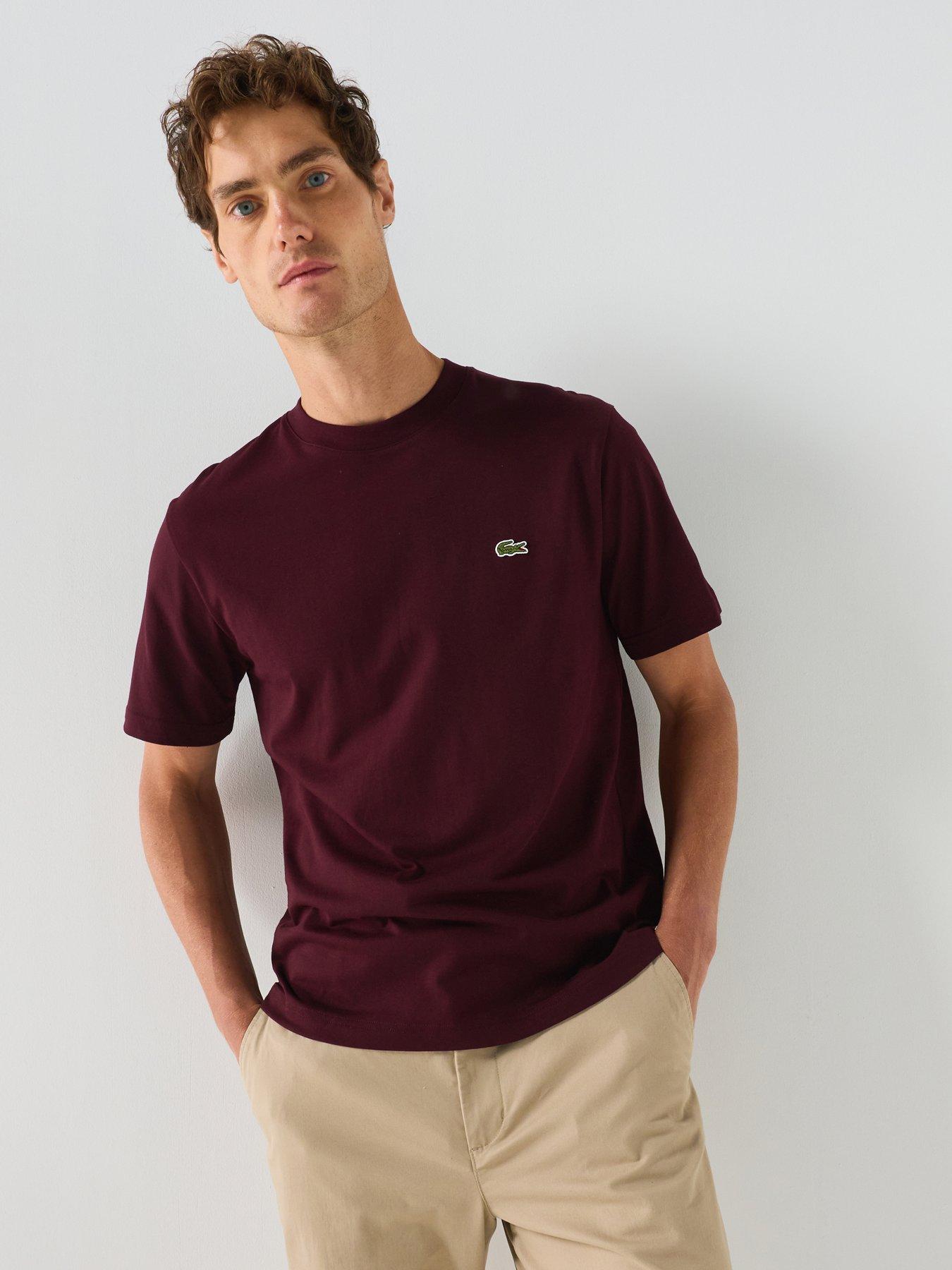 Lacoste Mid Weight Cotton T-Shirt - Dark Red